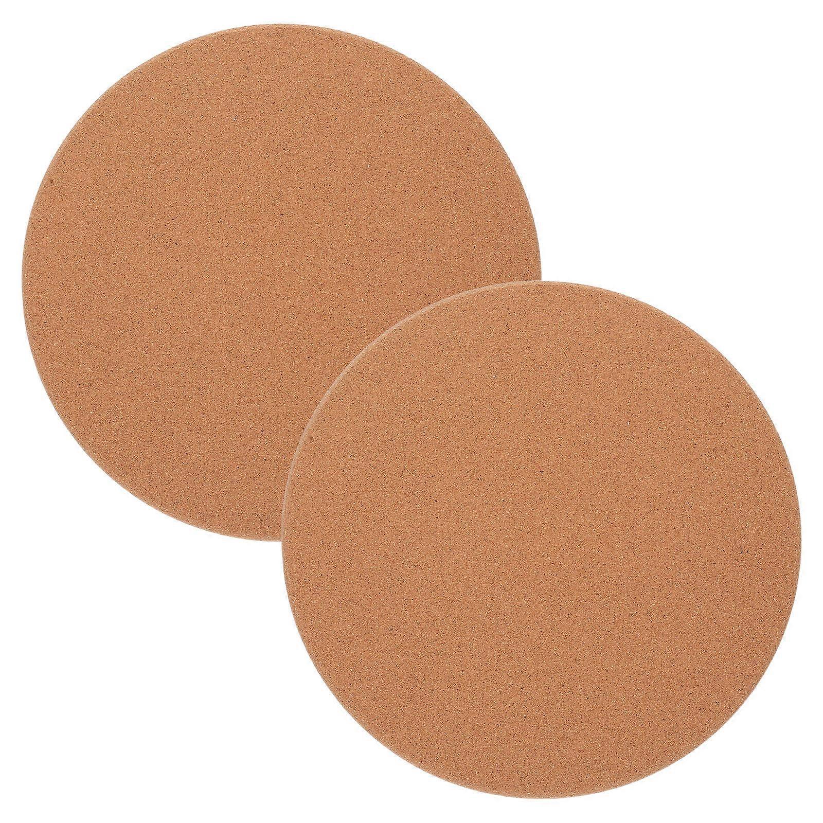 Round Heat Resistant Cork Coasters for Pots and Pans 2Pcs