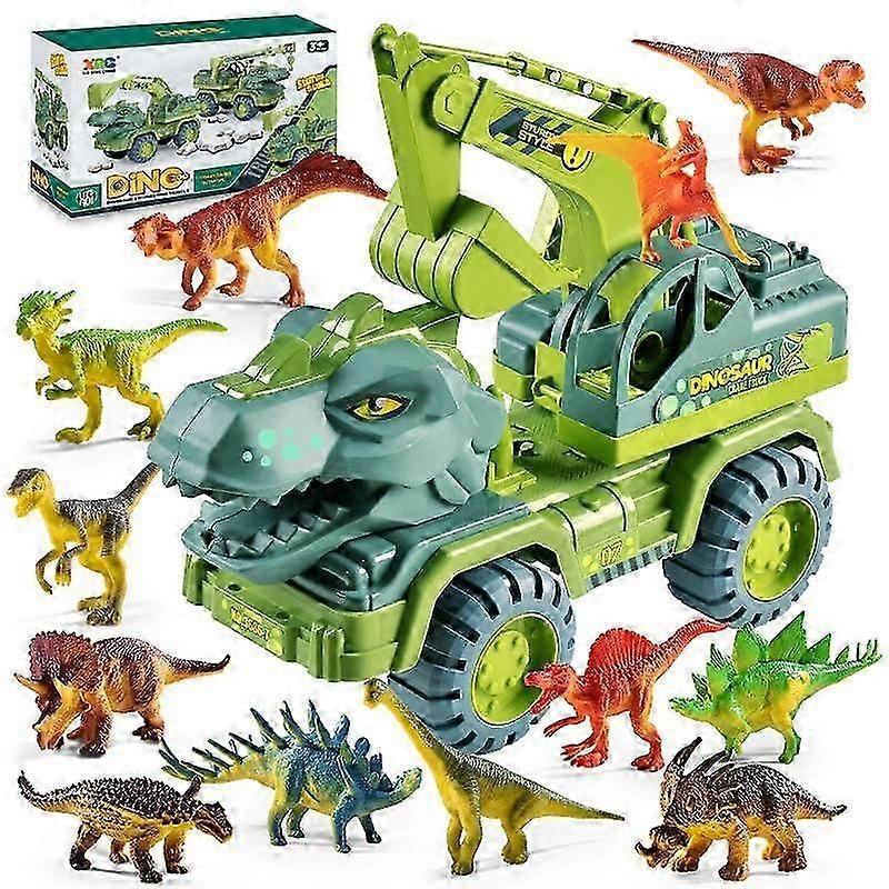 Dinosaur Truck Toy - Realistic Engineering Vehicle for Imaginative Play in British Homes