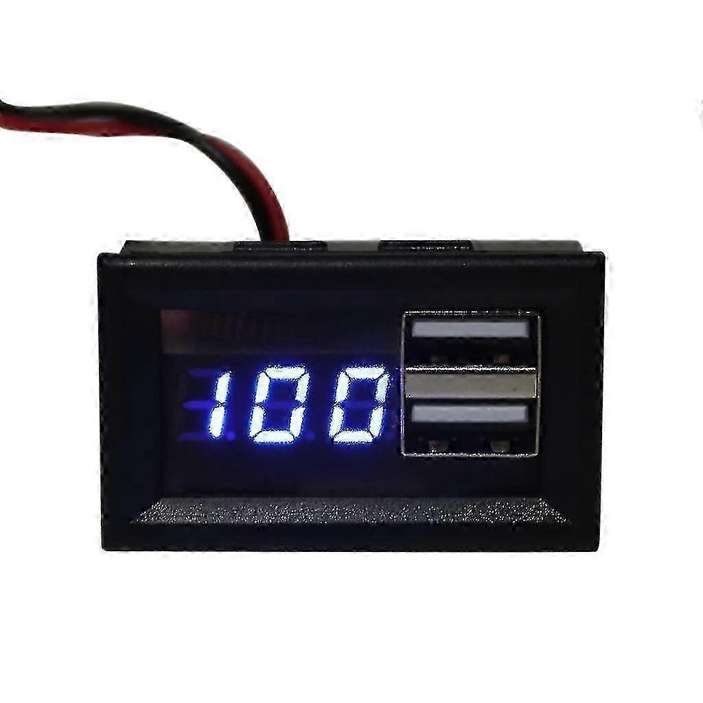 Battery Capacity Indicator Voltage 12v Dual Usb Led Display Panel High Accuracy