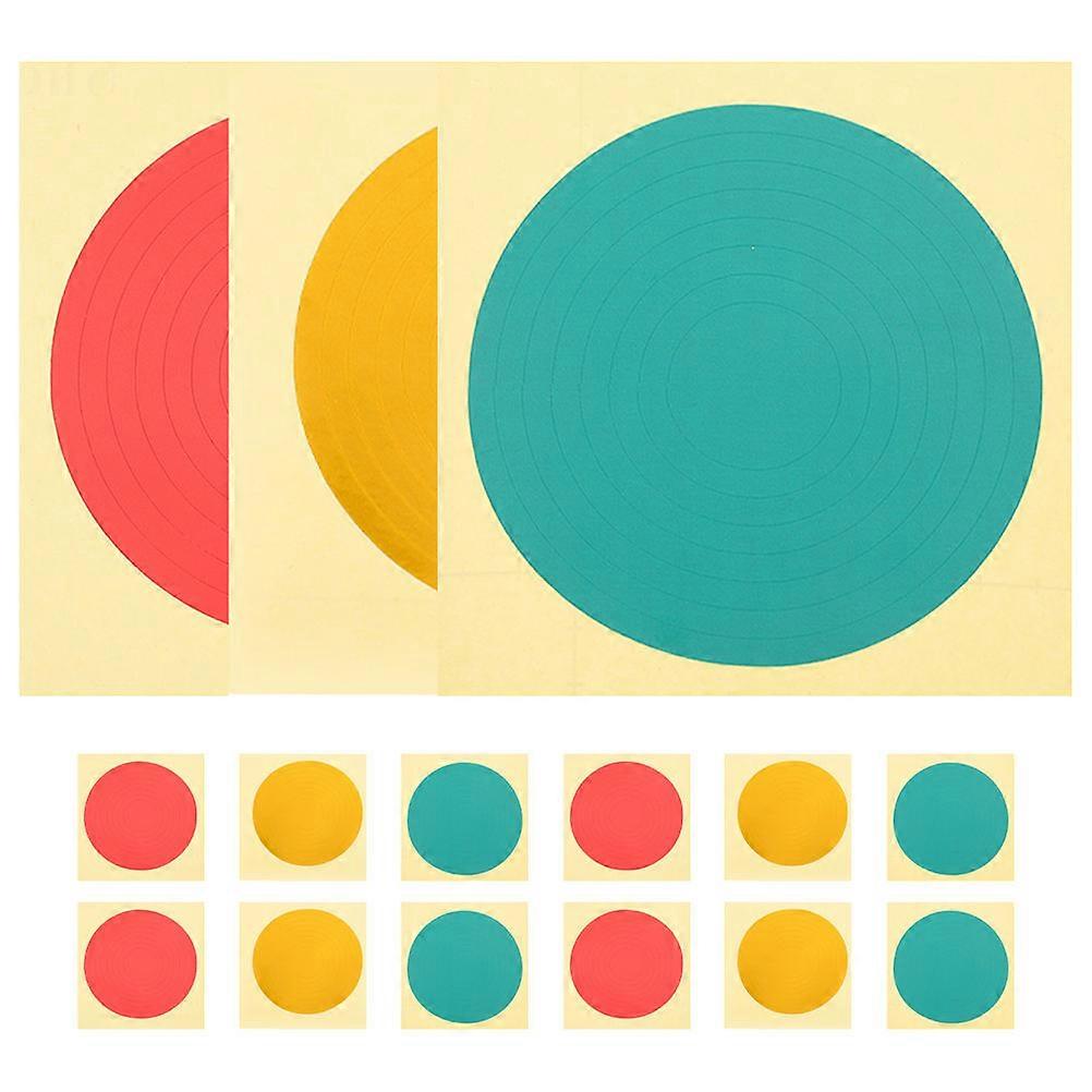 Reflective Adhesive Pressure Gauge Stickers for Accurate Range Marking 45Pcs
