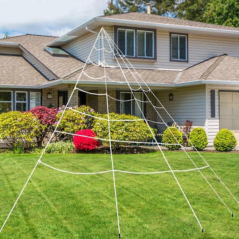Halloween Spider Web Triangle Net , Size: 7m x5.5m  7m x5.5m
