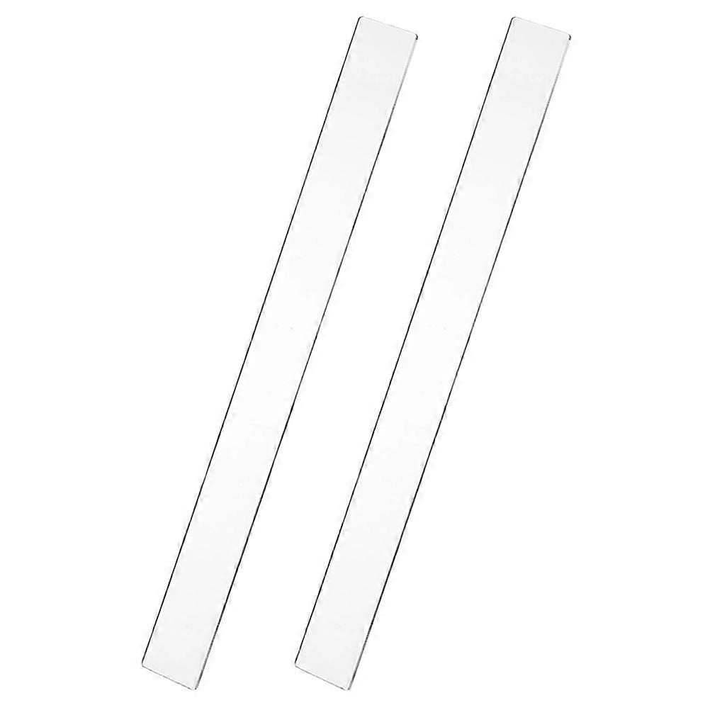 Dough Thickness Measuring Rulers 2Pcs Ideal Baking Tool For Home Users Clear Scale Lightweight