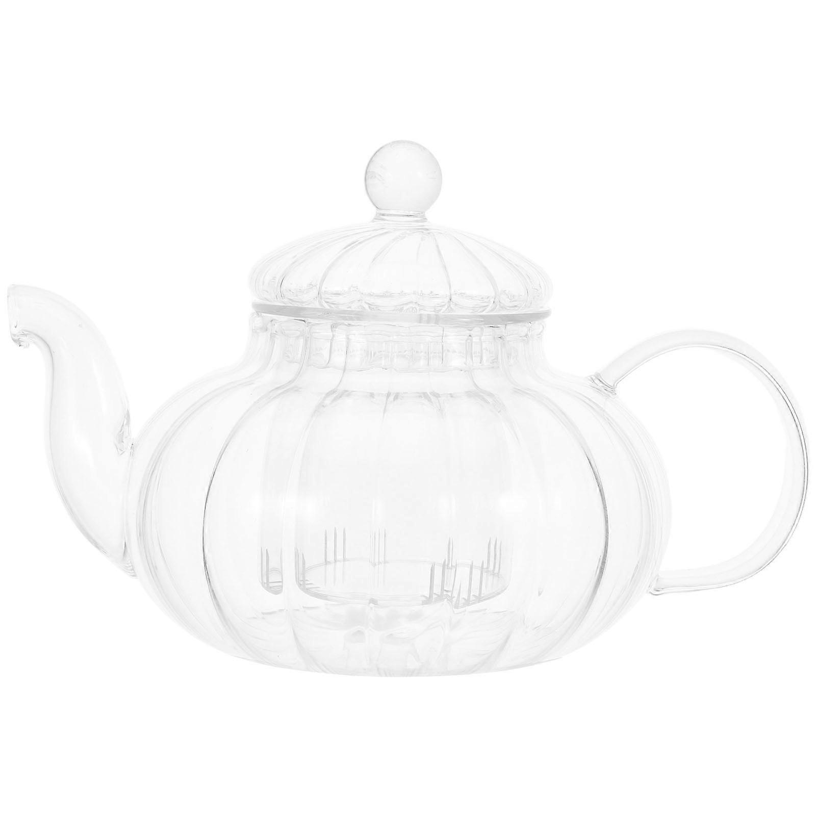 Heat-Resistant Pumpkin Tea Pot for Tea Brewing 2Pcs Set