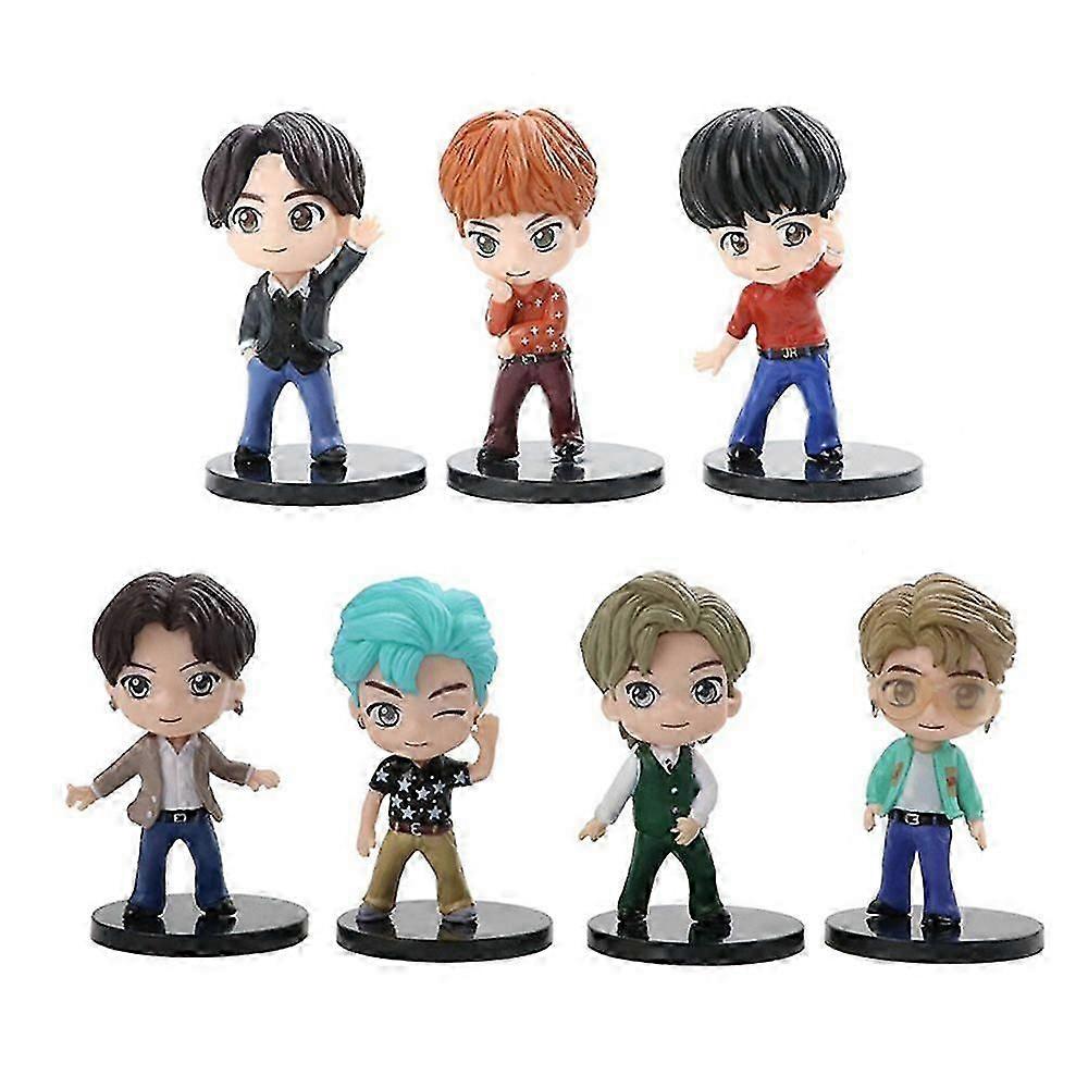 7pcs/Set BTS TinyTAN Dynamite Bangton Boys Figure Toy