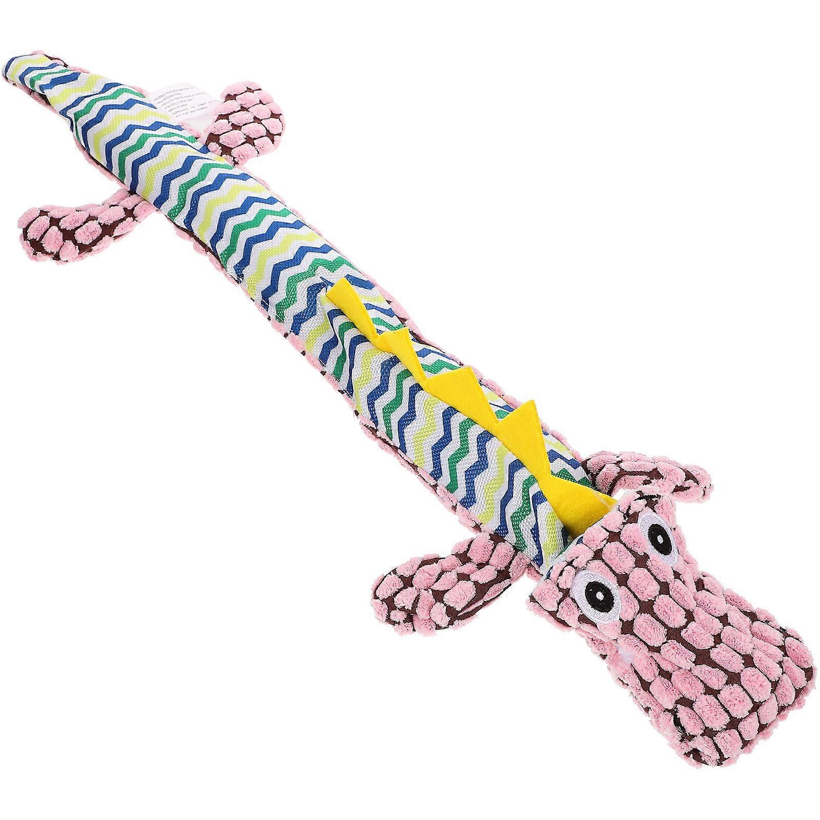 Crocodile Shaped Dog Toy For Teething And Boredom Relief In Cartoon Style Measuring 20.1X6.7X2.8in 1 Set