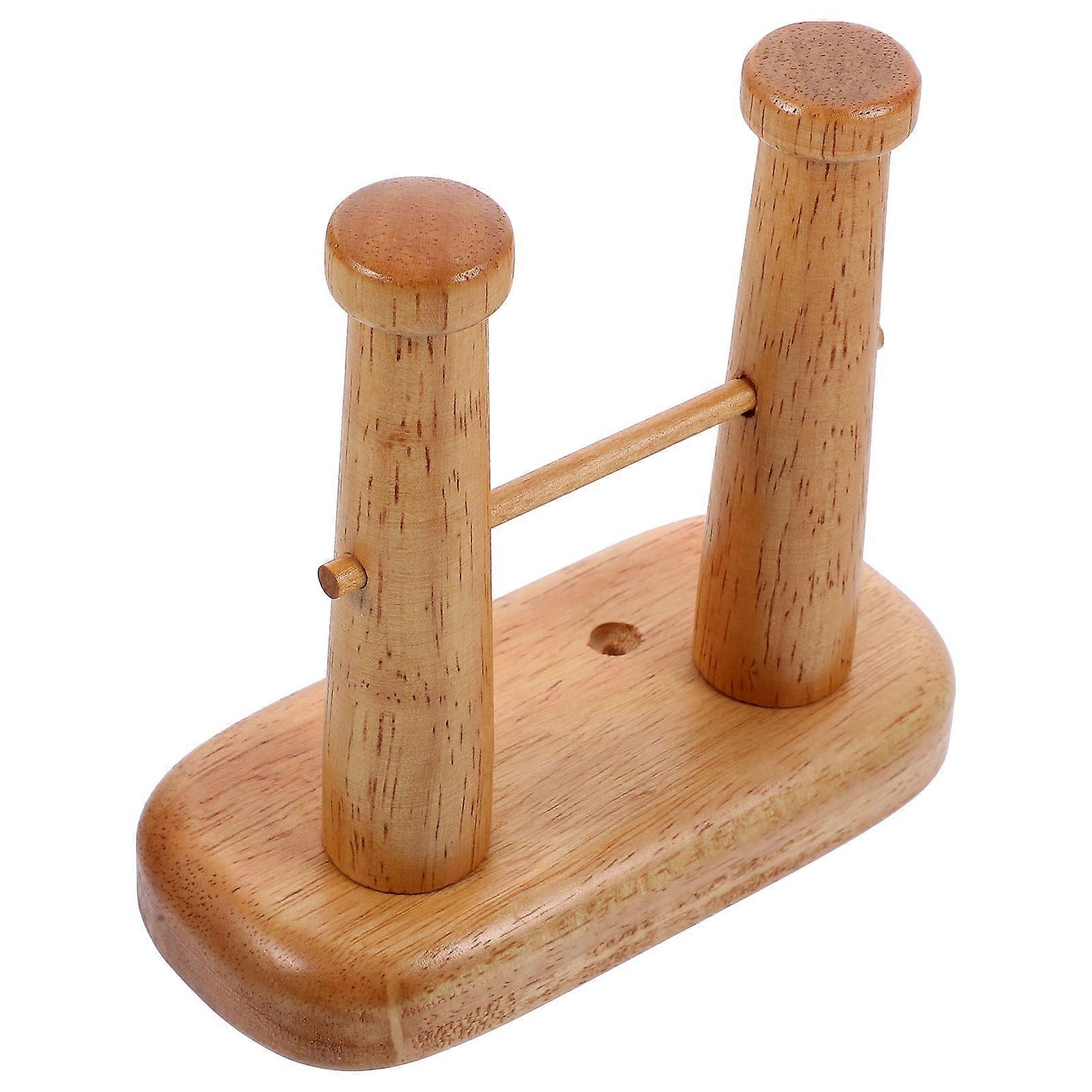 Guitar Wall Mount 4Pcs Wooden Holder For Indoor Use Square Design With Anti-slip Rubber Pad Efficient Storage