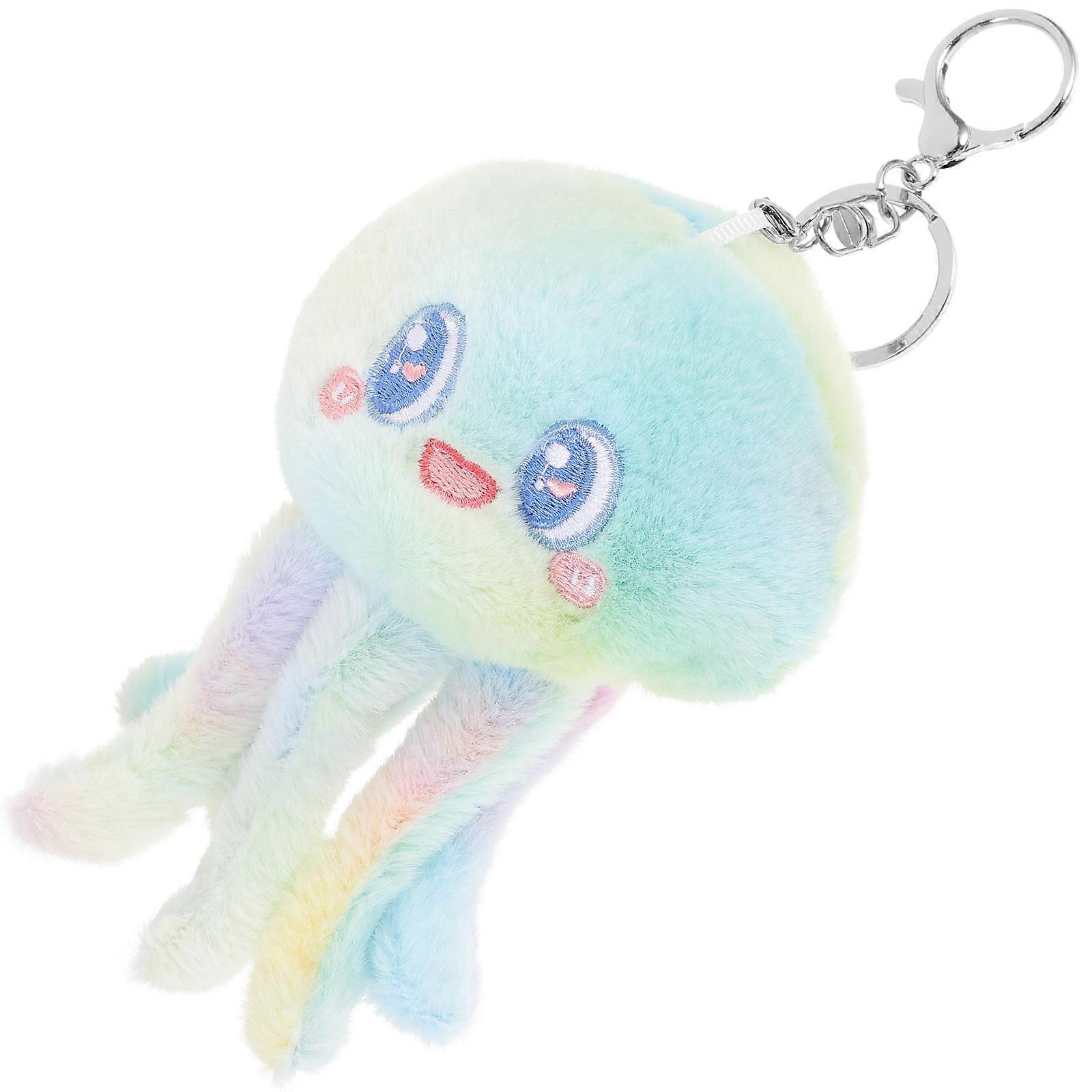 Plush Octopus Keychain Pendant for Decoration 3Pcs Unique Cute Gift