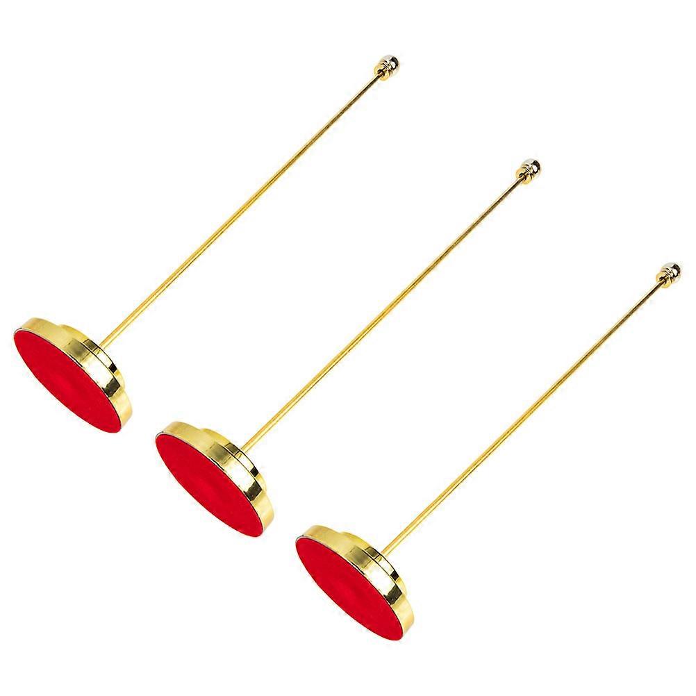 Compact Decorative Flag Holder For Miniature Decoration On Desktop 6 Pcs Gold Iron Stand