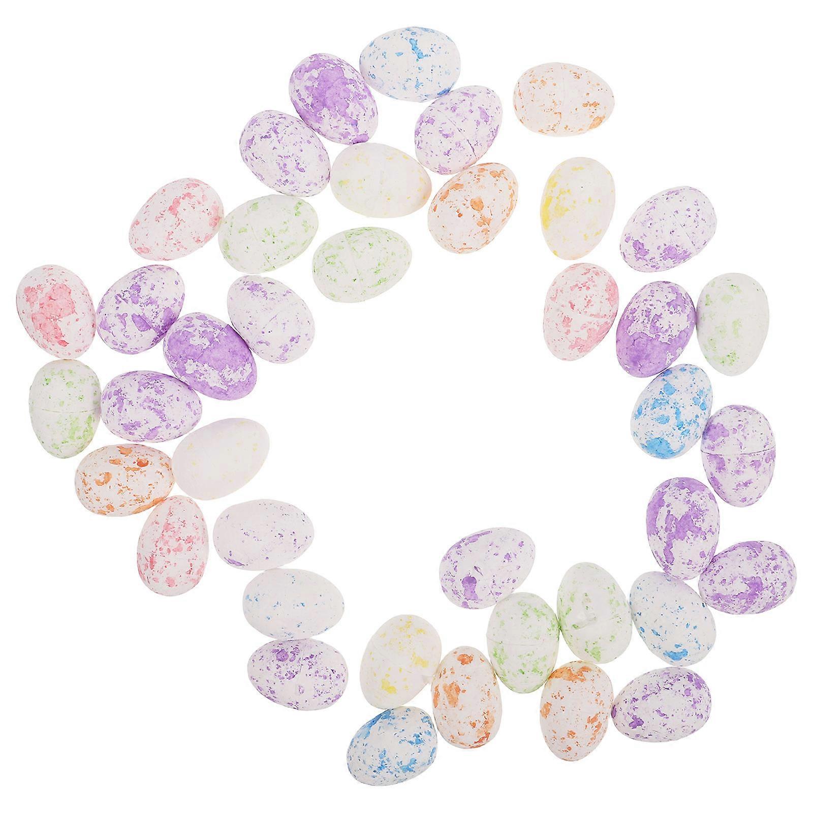 Multicolor Foam Easter Eggs DIY Ornaments Set Creative Decor 200Pcs