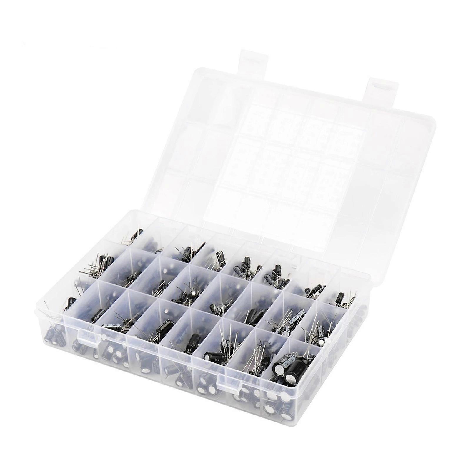 PCB High Precision All Black Electrolytic Capacitors Assorted Sample Electronic Kits