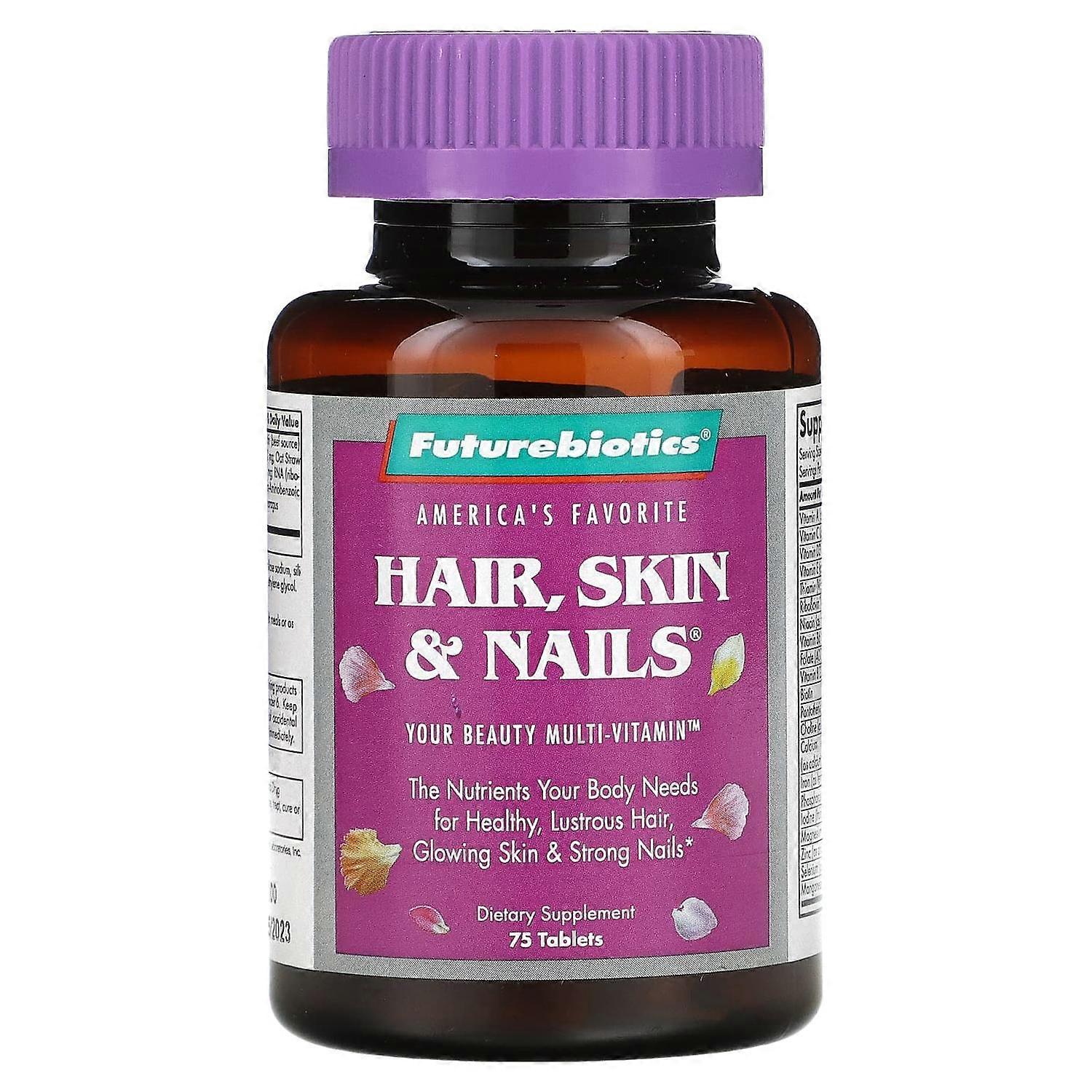 FutureBiotics, Hair, Skin & Nails, 75 Tablets