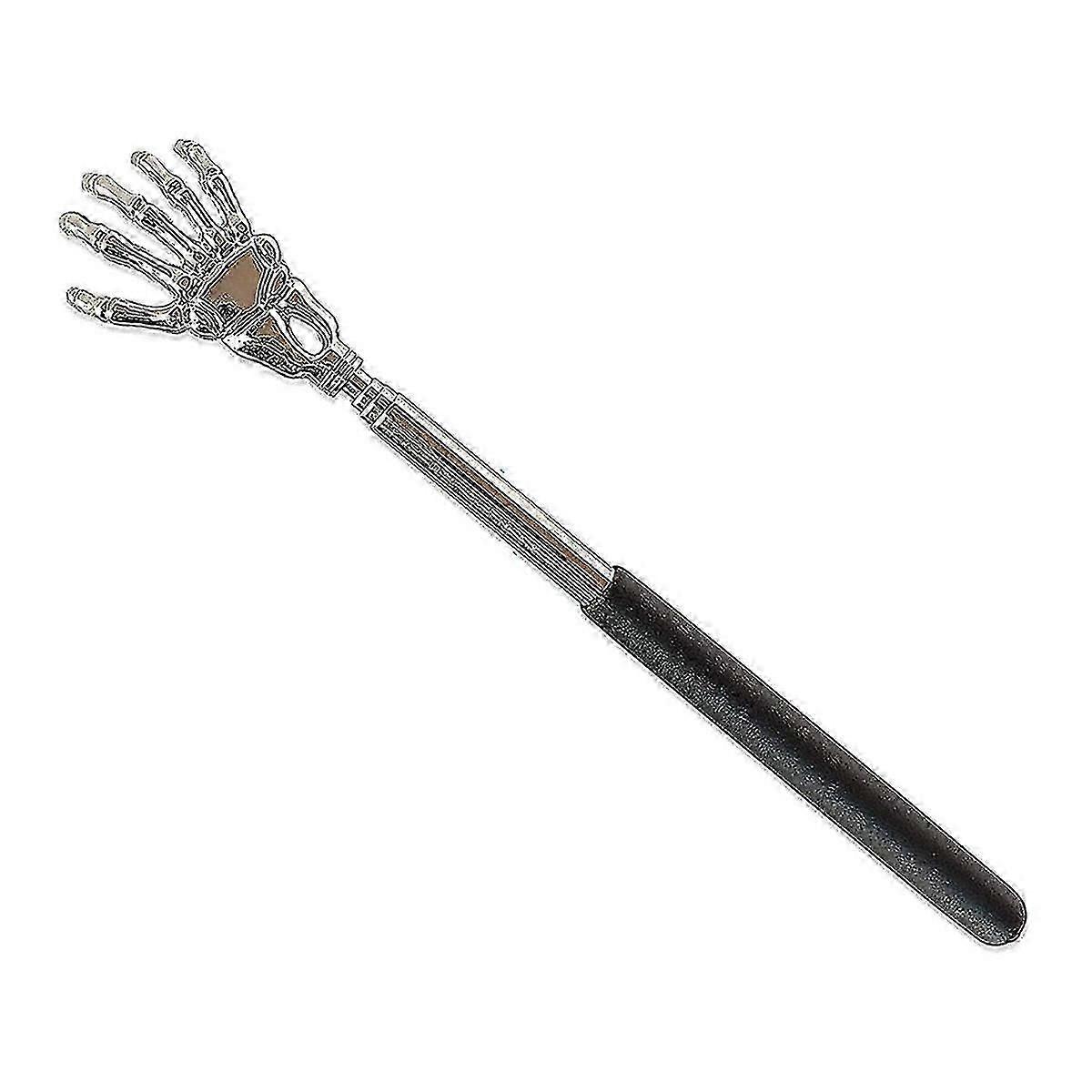 For Back Scraper with Retractable Handle, Stainless Steel Skeleton Handle, Back Massager - Body Massager Head Scraper
