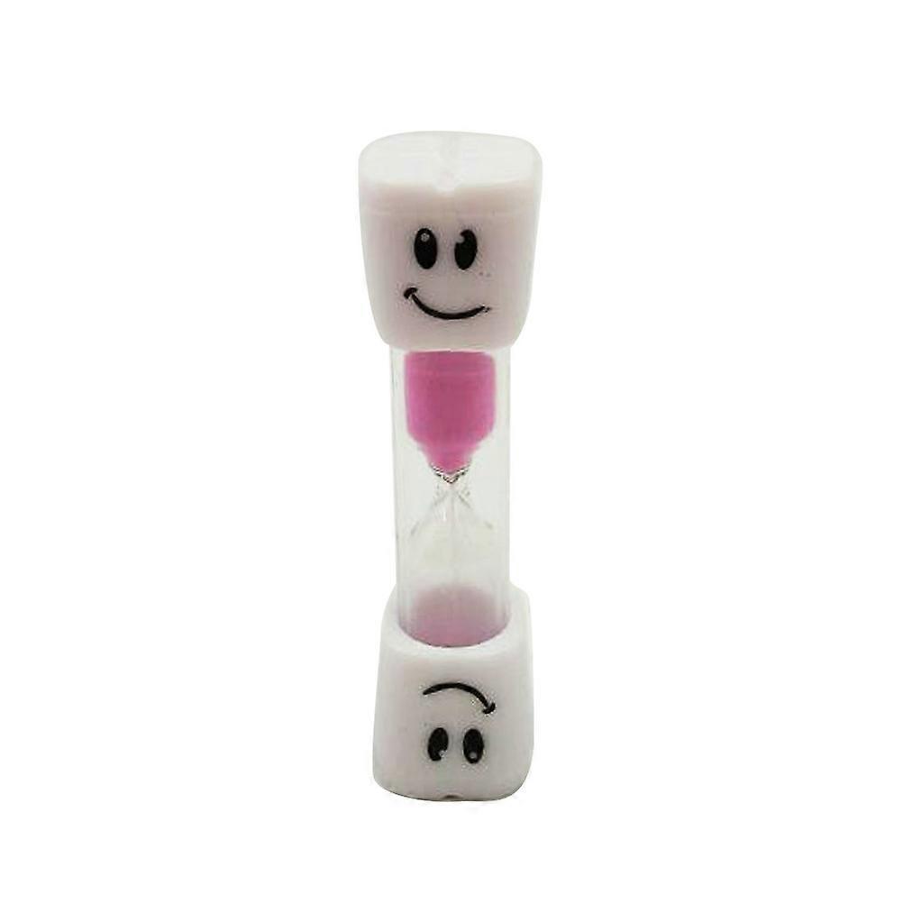 Toothbrush Timer for Kids 3 Minutes 3Pcs Pink Smiling Sand Timer