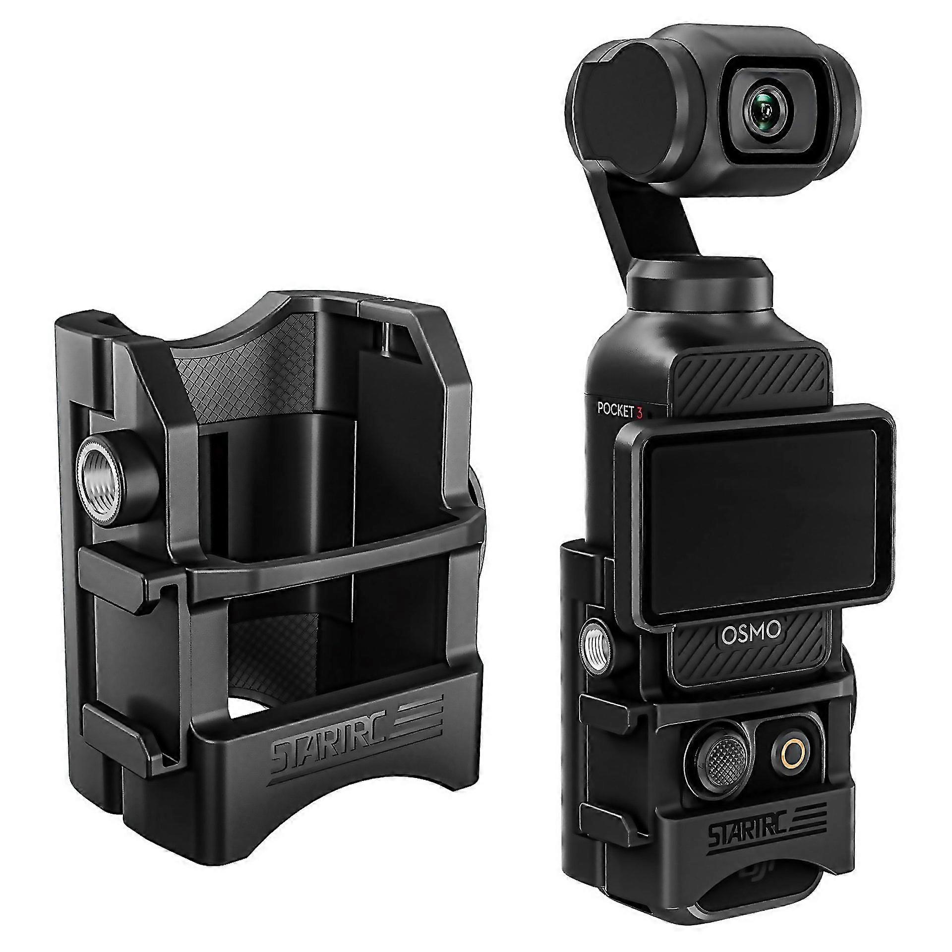 For Dji Osmo Pocket 3 Startrc Multifunctional Fixed Mount Expansion Adapter Bracket Black