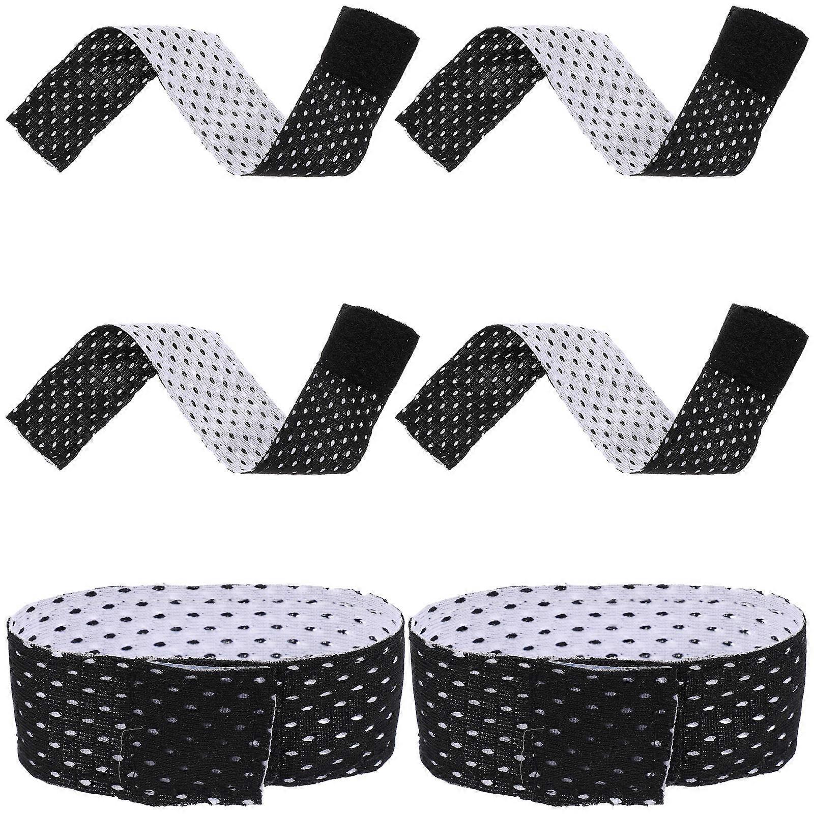 Self-Adhesive Adjustable Cuff Straps Fasteners For Cycling Softball Shirts 6Pcs Elastic Reusable