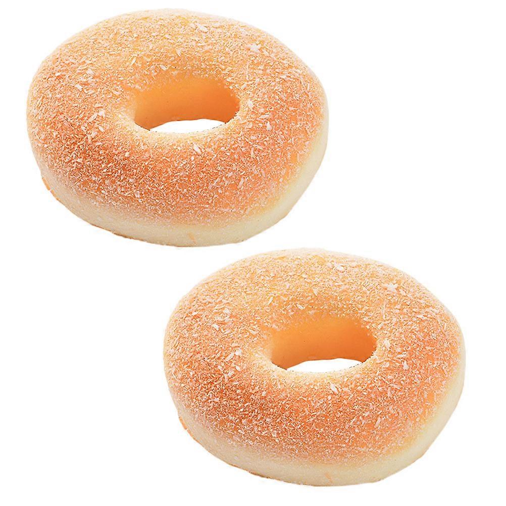 Fake Donuts Donut Decor for Decoration 2Pcs Simulation Donut Model
