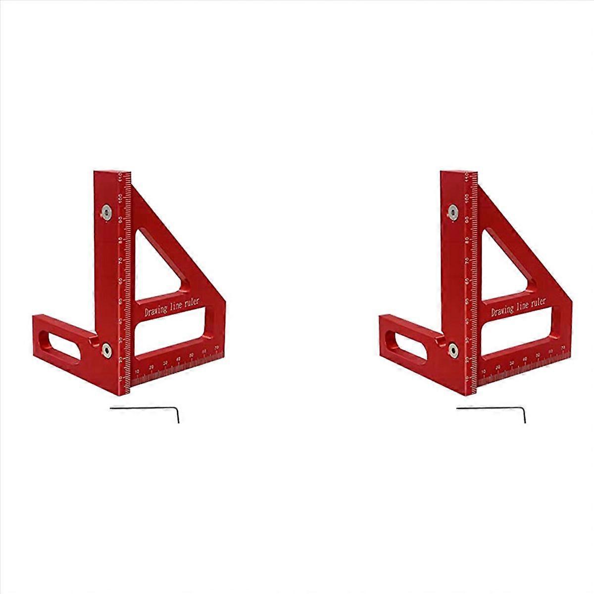 3D Multi-Angle Measuring Ruler 45/90 Degree Aluminum Alloy
