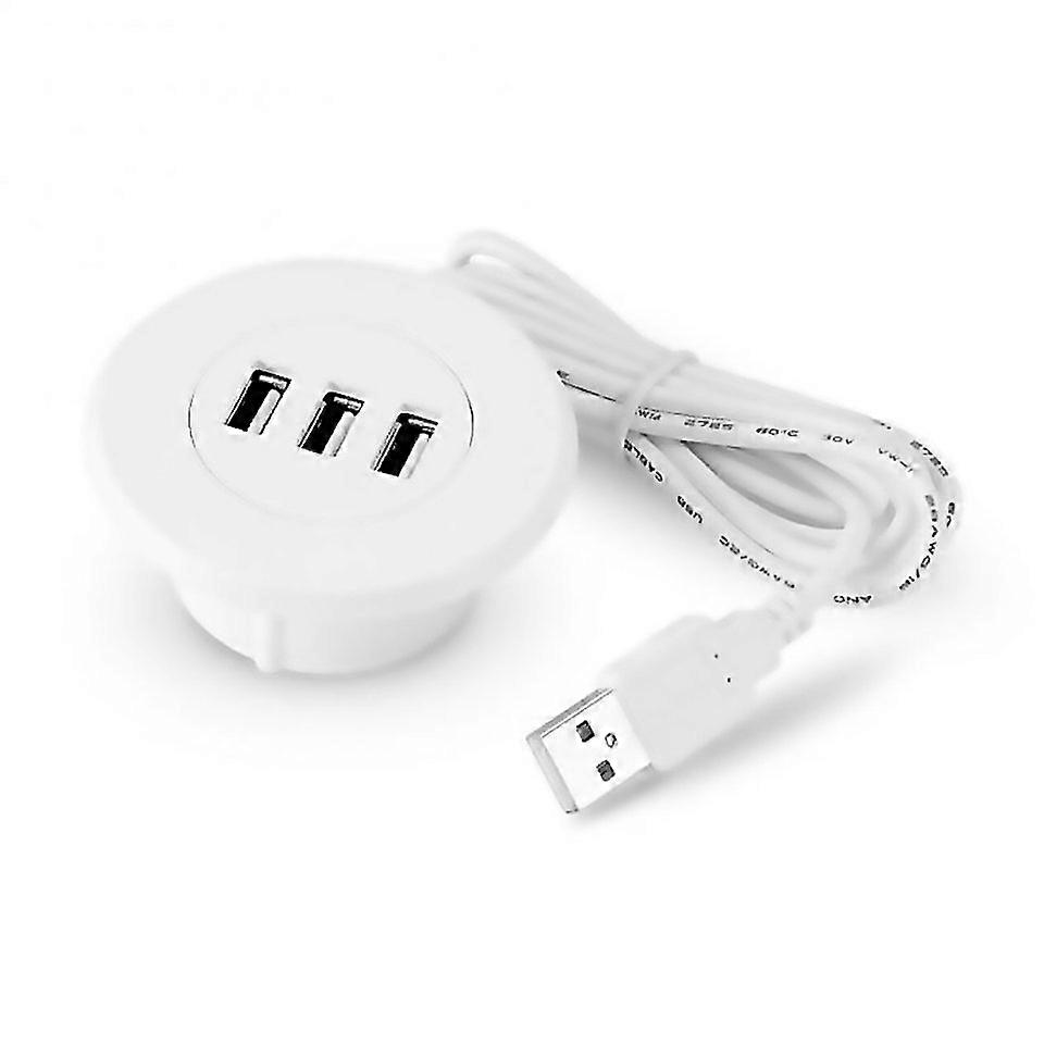 For Ryra Desk Hole Usb20 Hub 1 Drag 3 Hub Splitter Support Synchronized Data Transmission