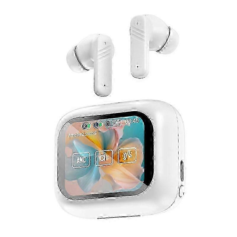 Hot LX-10 Full-Color Touch Screen ANC+ENC Dual Noise Reduction In-Ear Wireless Bluetooth Earphone