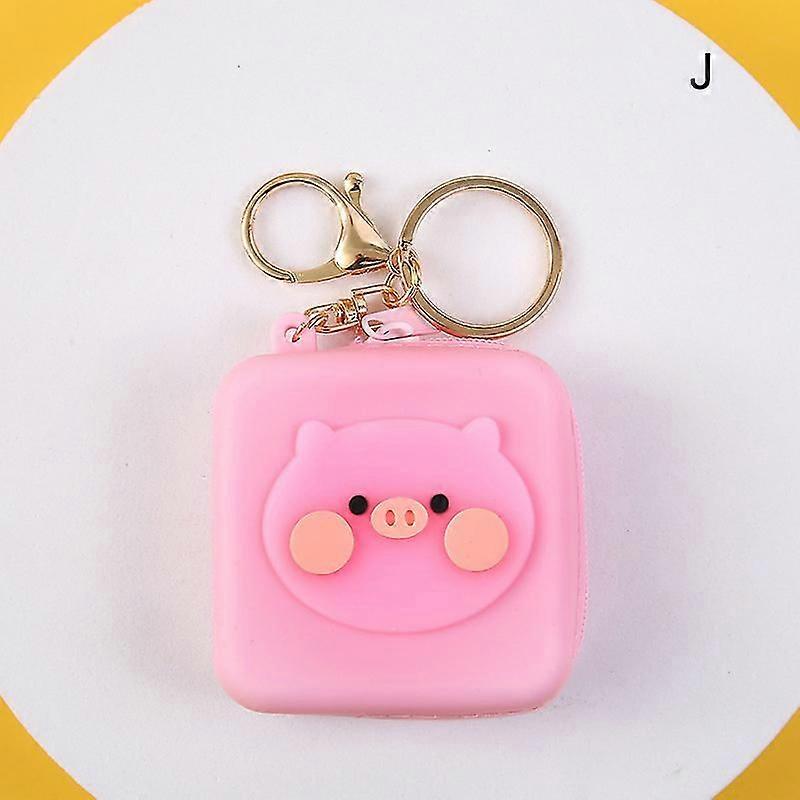 لطيف سيليكون عملة صغيرة محفظة لينة مربع الكرتون محفظة مع حلقة المفاتيح وجراد البحر مخلب كليب هدية ل كي