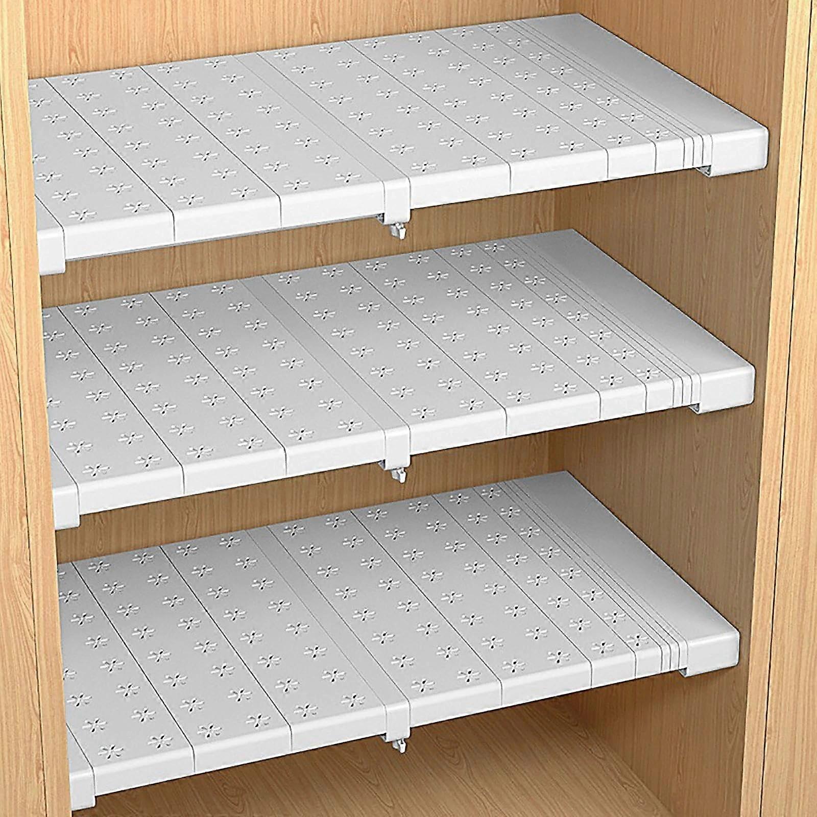 Expandable Internal Wardrobe Dividers: Carbon Steel Telescopic Adjustable Shelf, Width 42 Cm, Length 3142 Cm