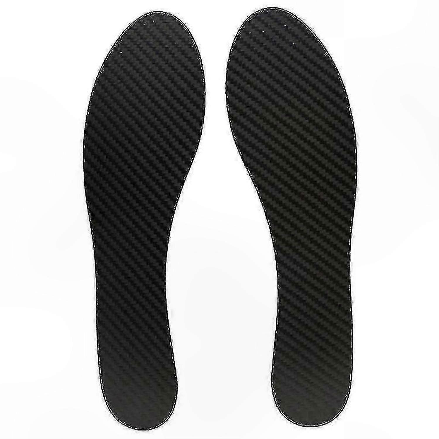 Men's Running Insoles with Full Carbon Fiber Support for Enhanced Propulsion and Comfort in Marathon Shoes