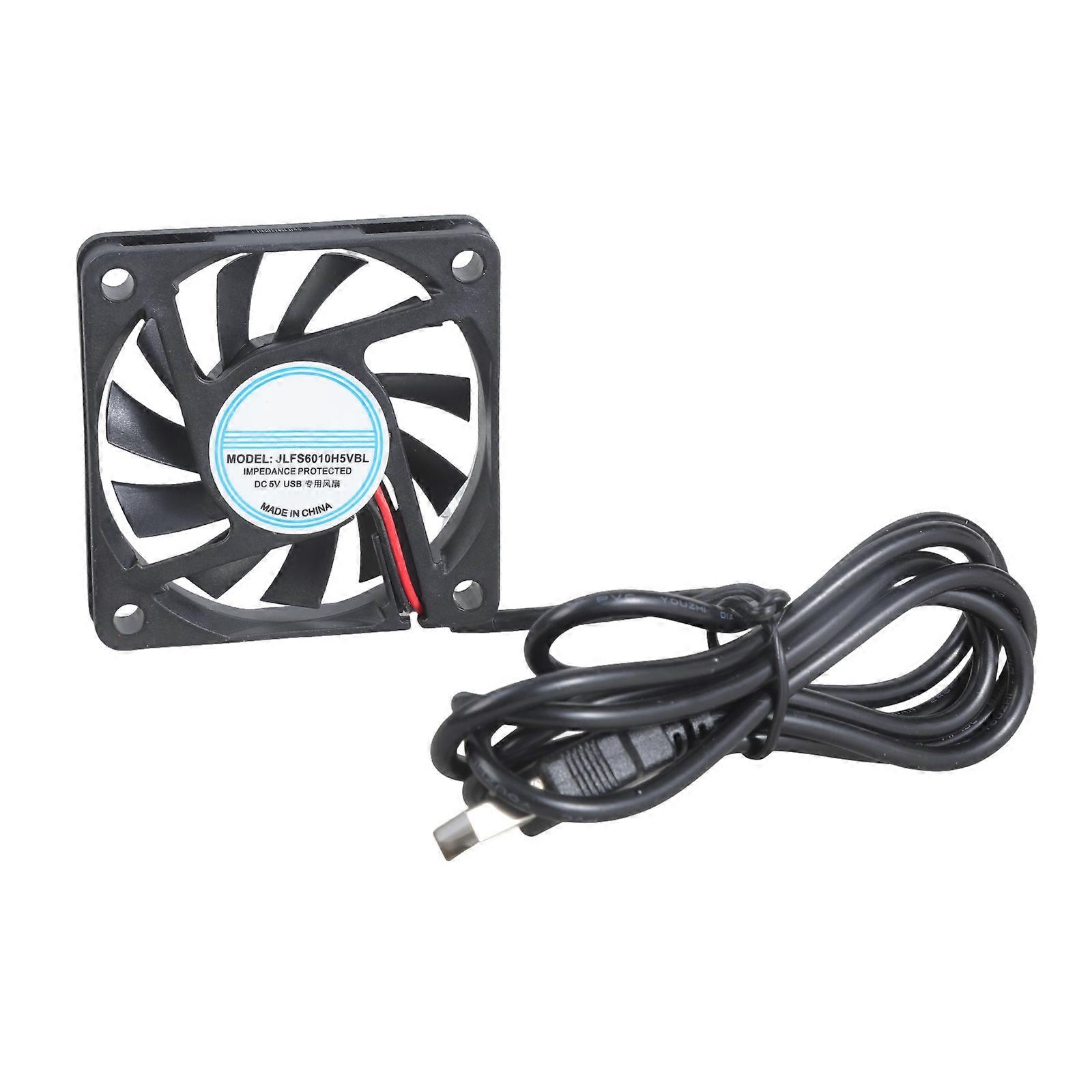 60x60x10MM USB 5V Cooling Fan Portable Cooling Fan for Tablet TV Receiver Router DVR Computer Cabinet Component Cooling Multicolor