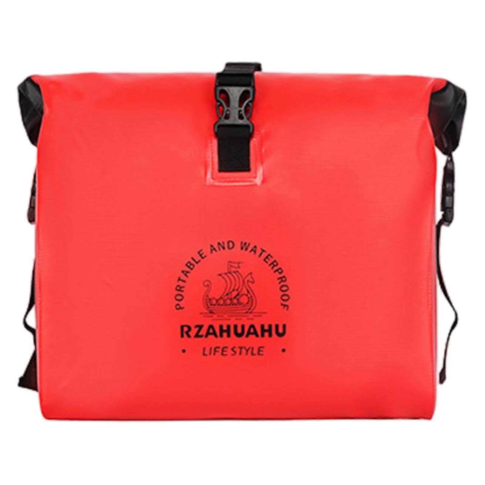 Motorcycle Tool Bag Saddle Handlebar Front Storage Pouch Red For Phone Keys  Tools Cycling