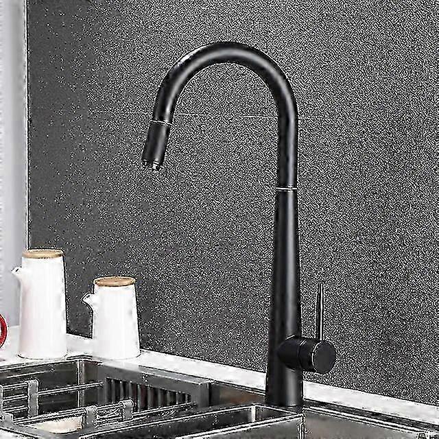 Rose Gold Single Hole Kitchen Tap with Sprayer