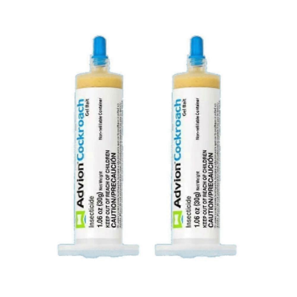 2X Cockroach Gel Bait Roach Control Pest Killer with Plunger Tip for Floor Kitchen