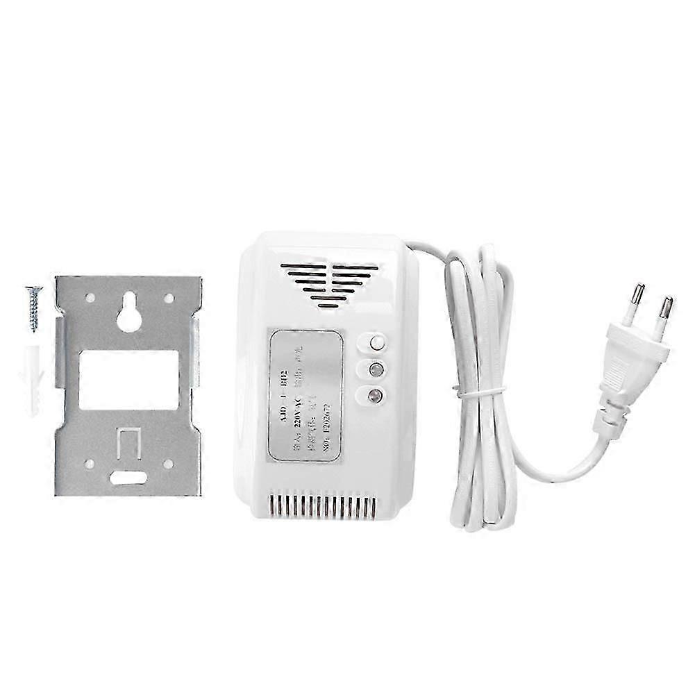 Hydrogen Gas Alarm Sensitivity H2 Gas Detector Alarm Monitor Alarm Sensor EU Plug 220V
