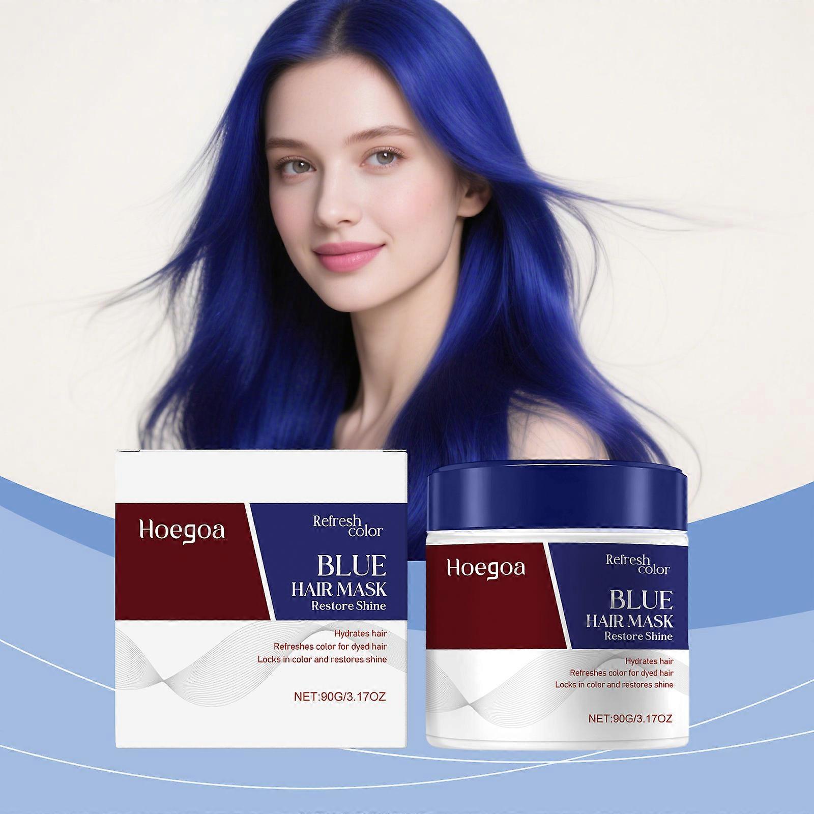 Máscara Capilar Hidratante Hoegoa Hair para cuidar de cabelos crespos, deixando-os macios, brilhantes e sedosos. Máscara Capilar com Essência para Cuidados com os Cabelos.