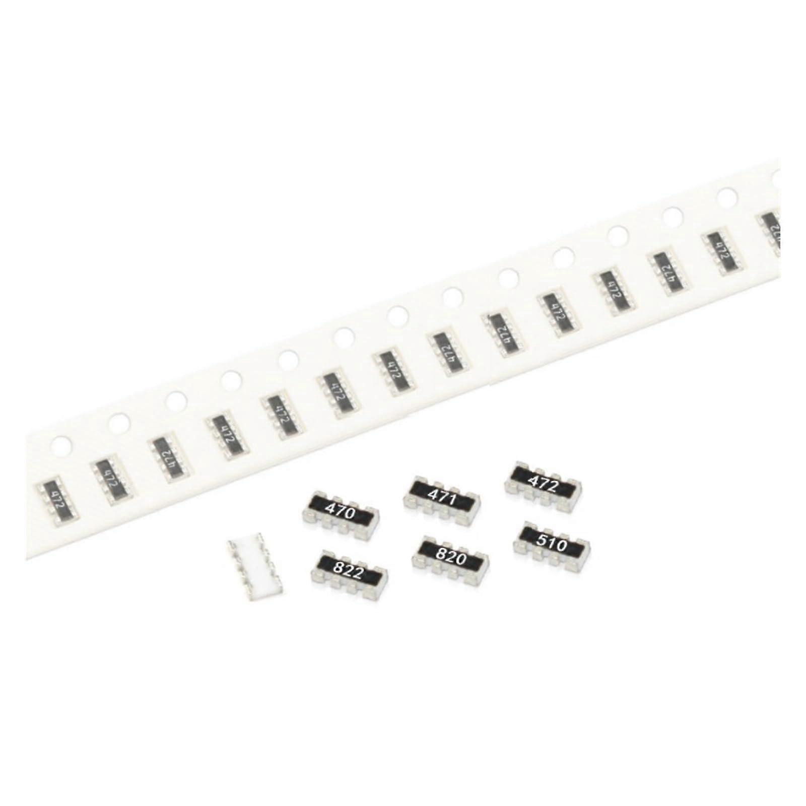 10 PCS SMD 0402 8P4R 2 * 4P 100K910K Network Resistor Array (Size : 430K) SMD Resistor Array 0402 Package For PCB