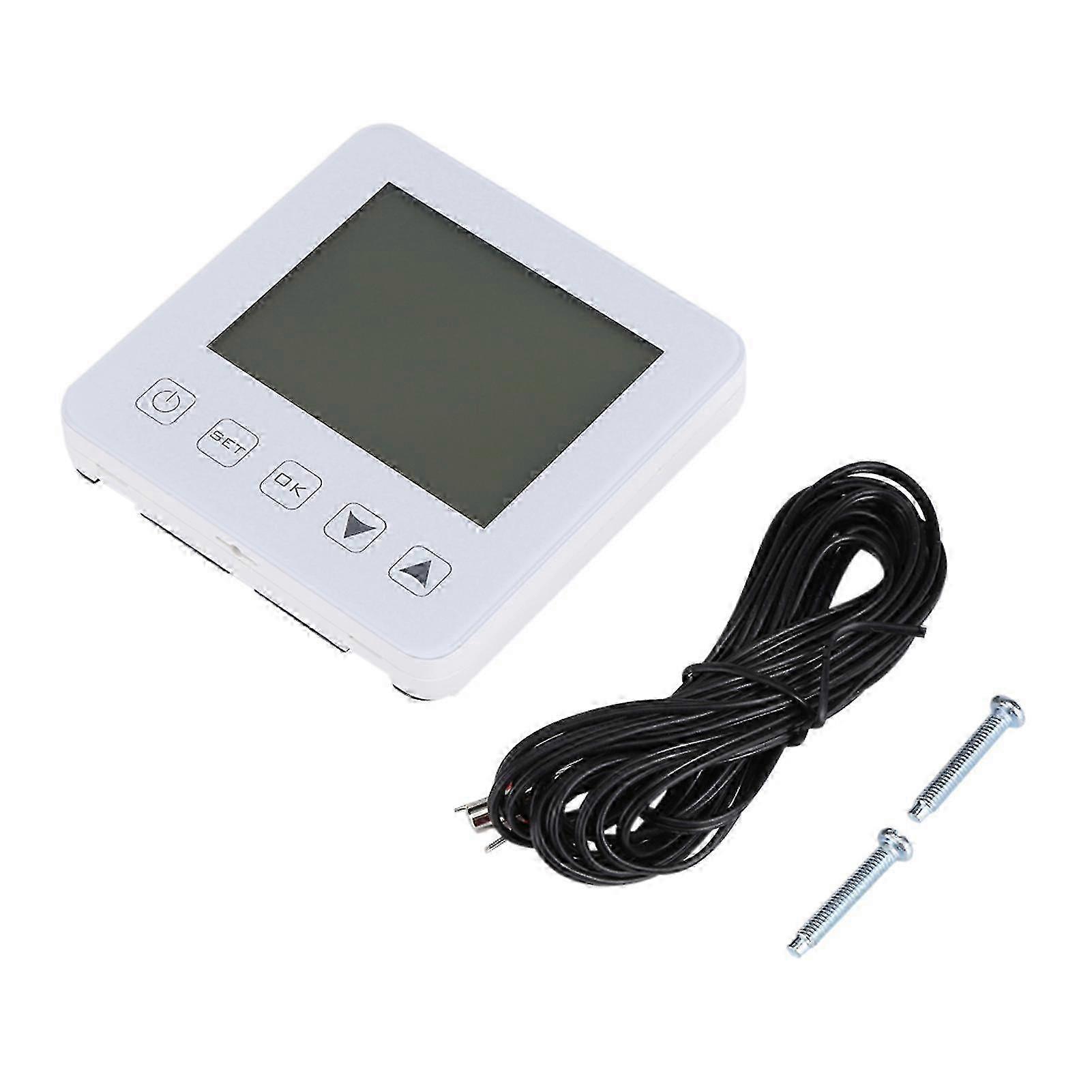 16A Programmable LCD Screen Electric Heating Thermostat Room Temperature Controller