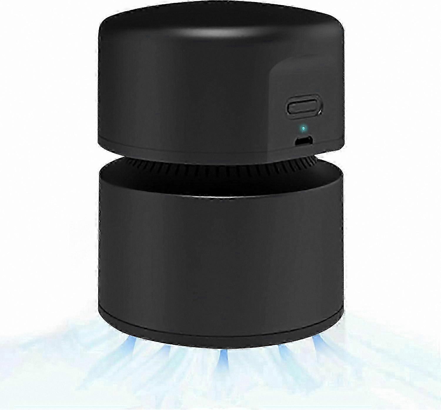 USB Rechargeable Desk Vacuum Cleaner, 120 Minutes Runtime, 360 Cordless Design, Black