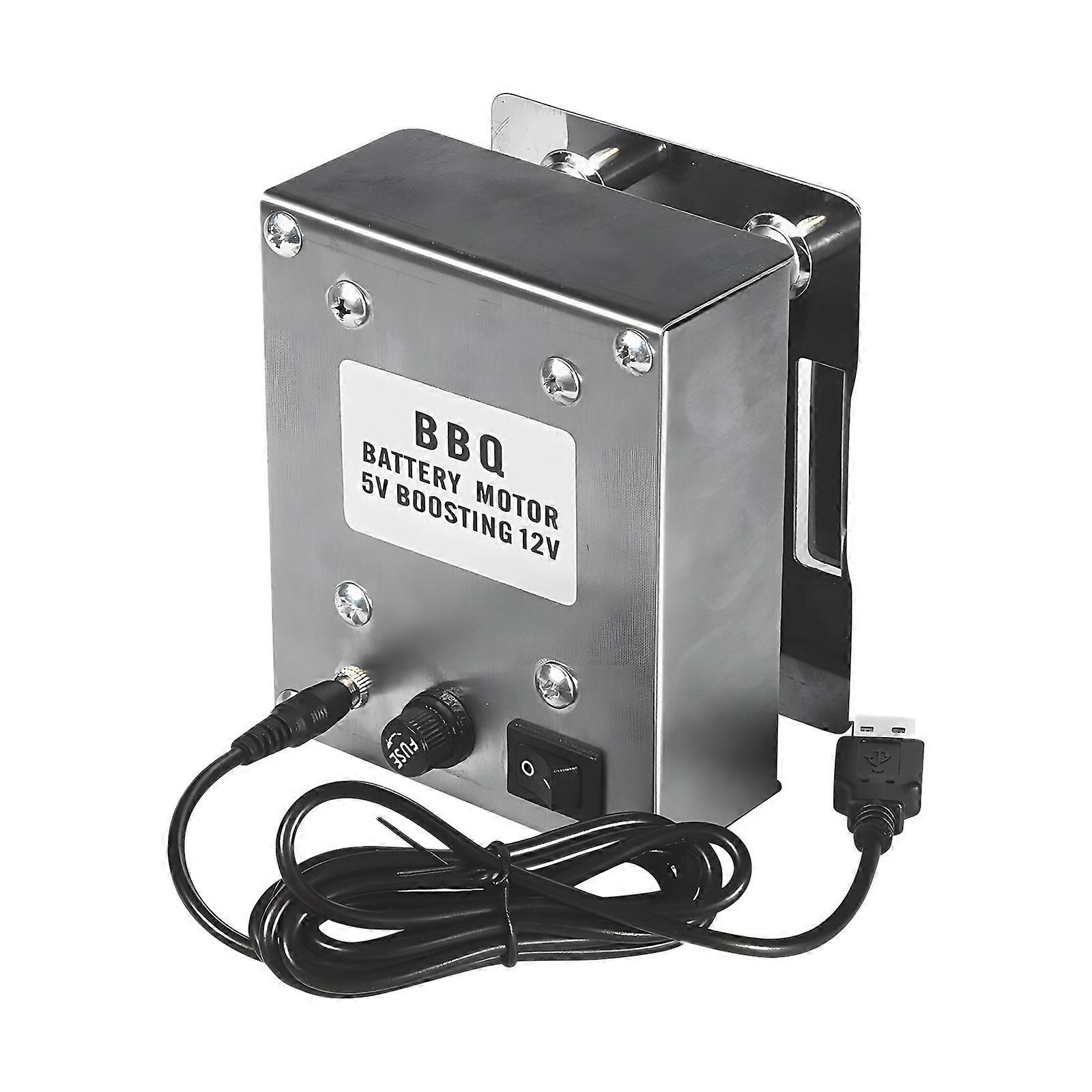 Practical Rotisserie Motor For BBQ Tool Tool Release Assembly And Standardized Mounting Brackets Simple Setups Process Multicolor