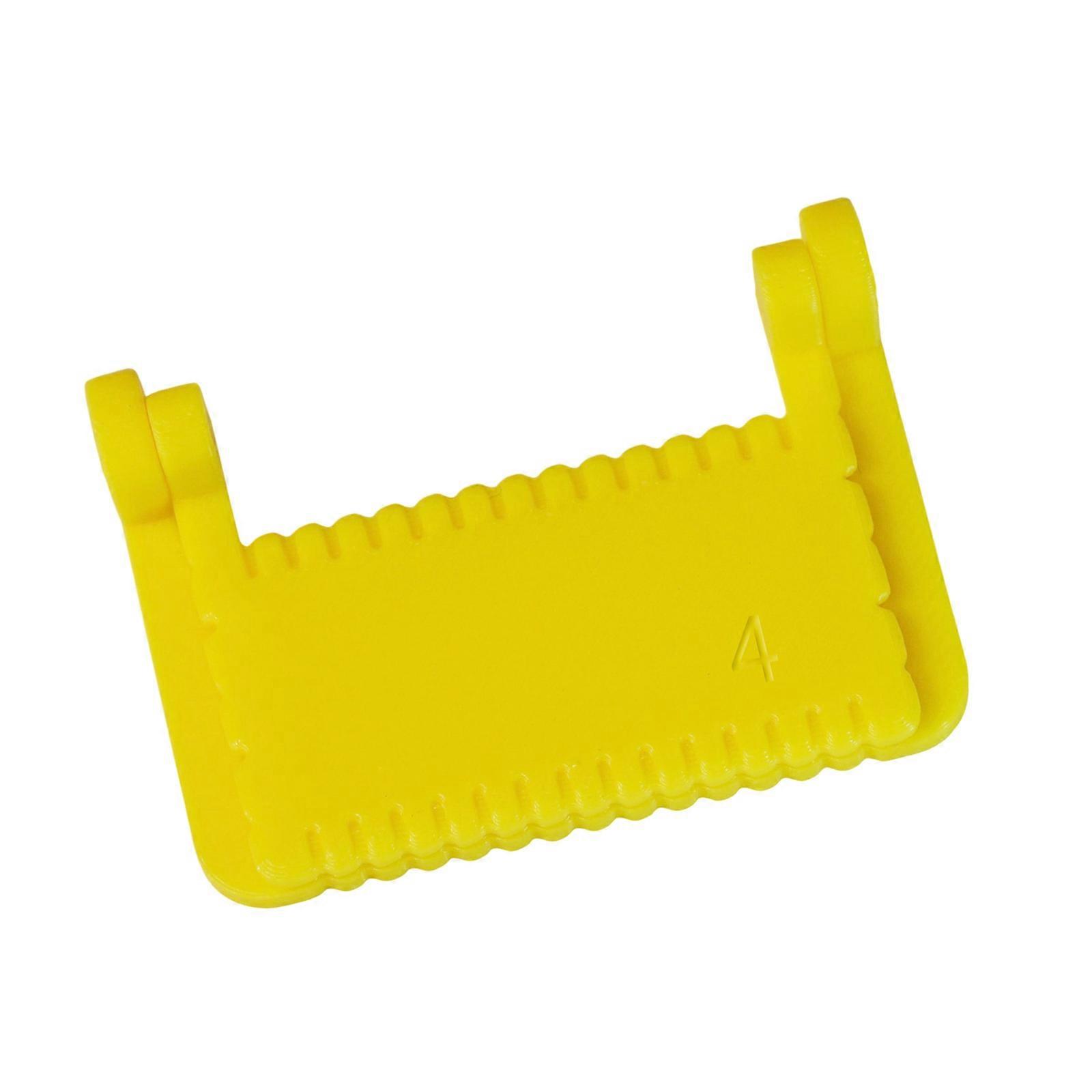 Professional Alignment Tool Finger Guard For Faster Sewing Plastic Edges Lock Crafting Accessory For Home Use  Yellow 4mm