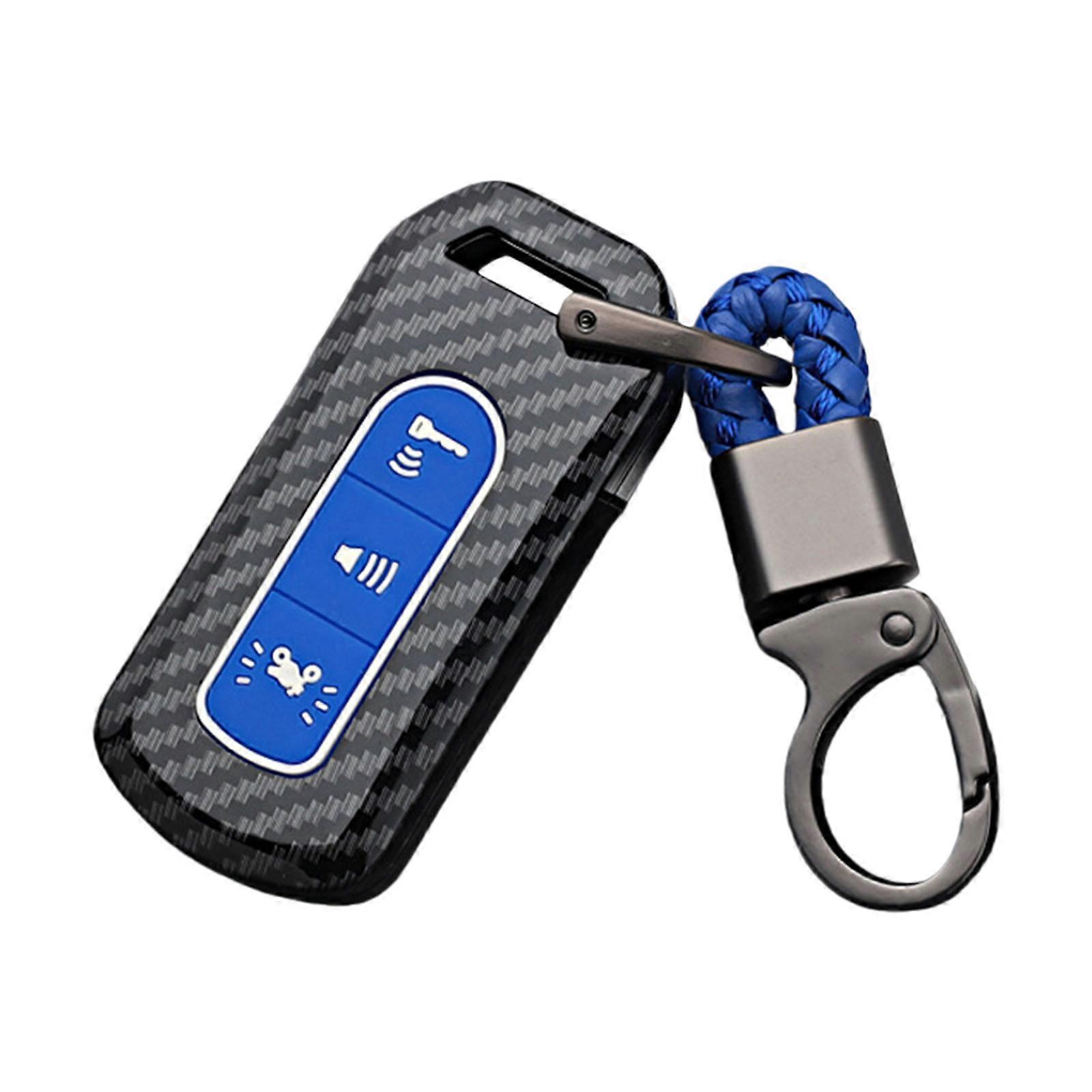 Waterproof Motorcycle Key Shell Shockproof Protection Easy Carry ABS Construction Quick Fixing for Multiple Motorcycles Multicolor