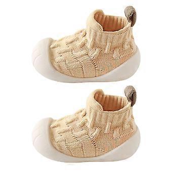 Lightweight Infant First Walkers Feature Gentle Support Nonslip Outsole Baby Learning to Walk Shoes  Yellow S for 6 to 12M