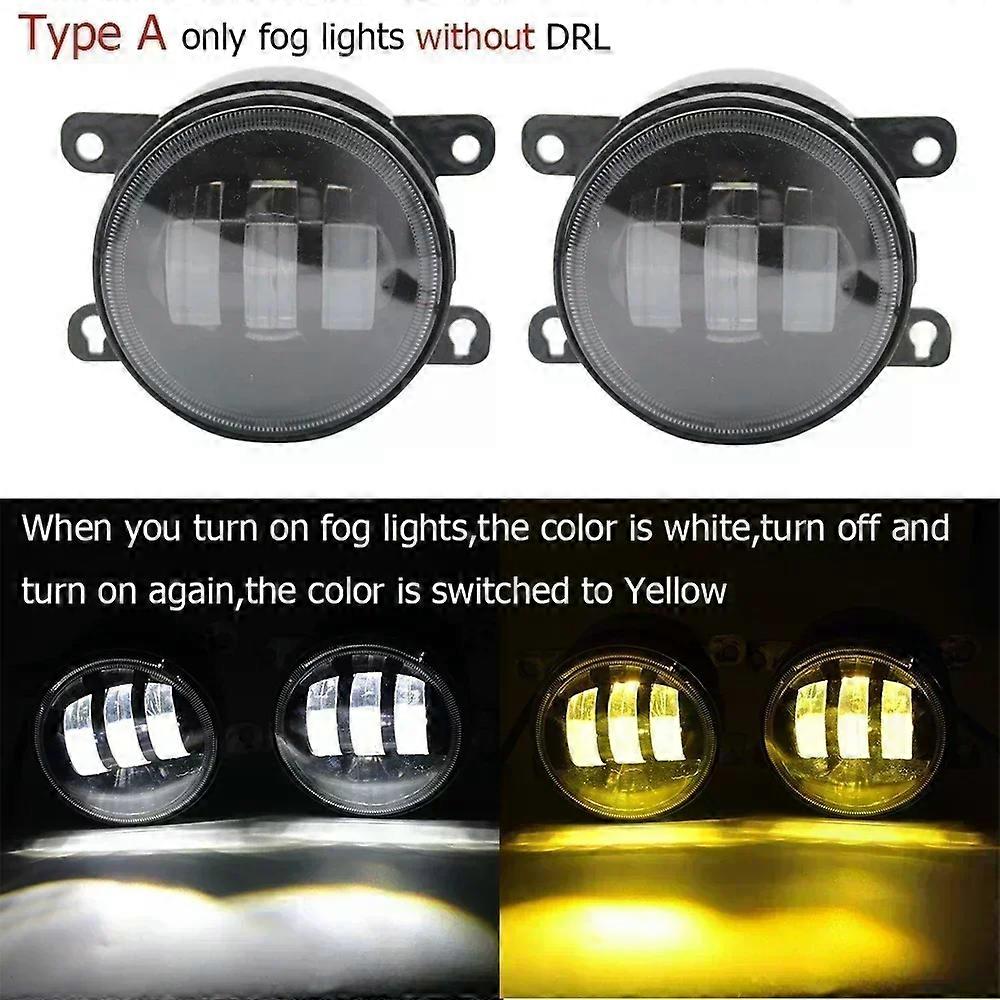Suitable Led Fog Lights PTF 30W Clear Lens for Focus ST III MK2/3 2005-2014 Car Turn Signal Light Angel Eye DRL Daytime Running Lamp