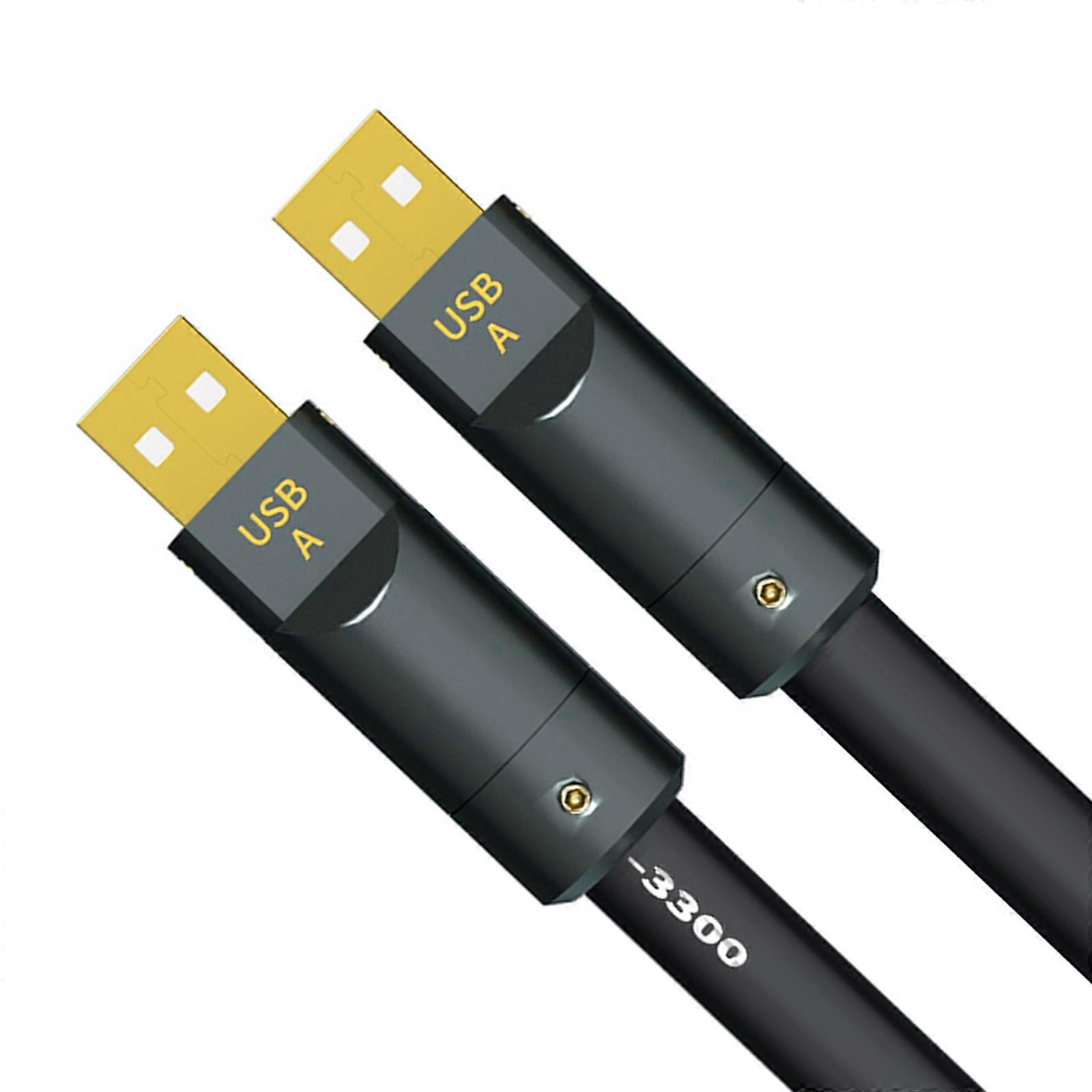 0.5m to 2m 6N Single Crystal Coppered USB A to USB A Cable High Resolution Transmission Stable Performances Multicolor