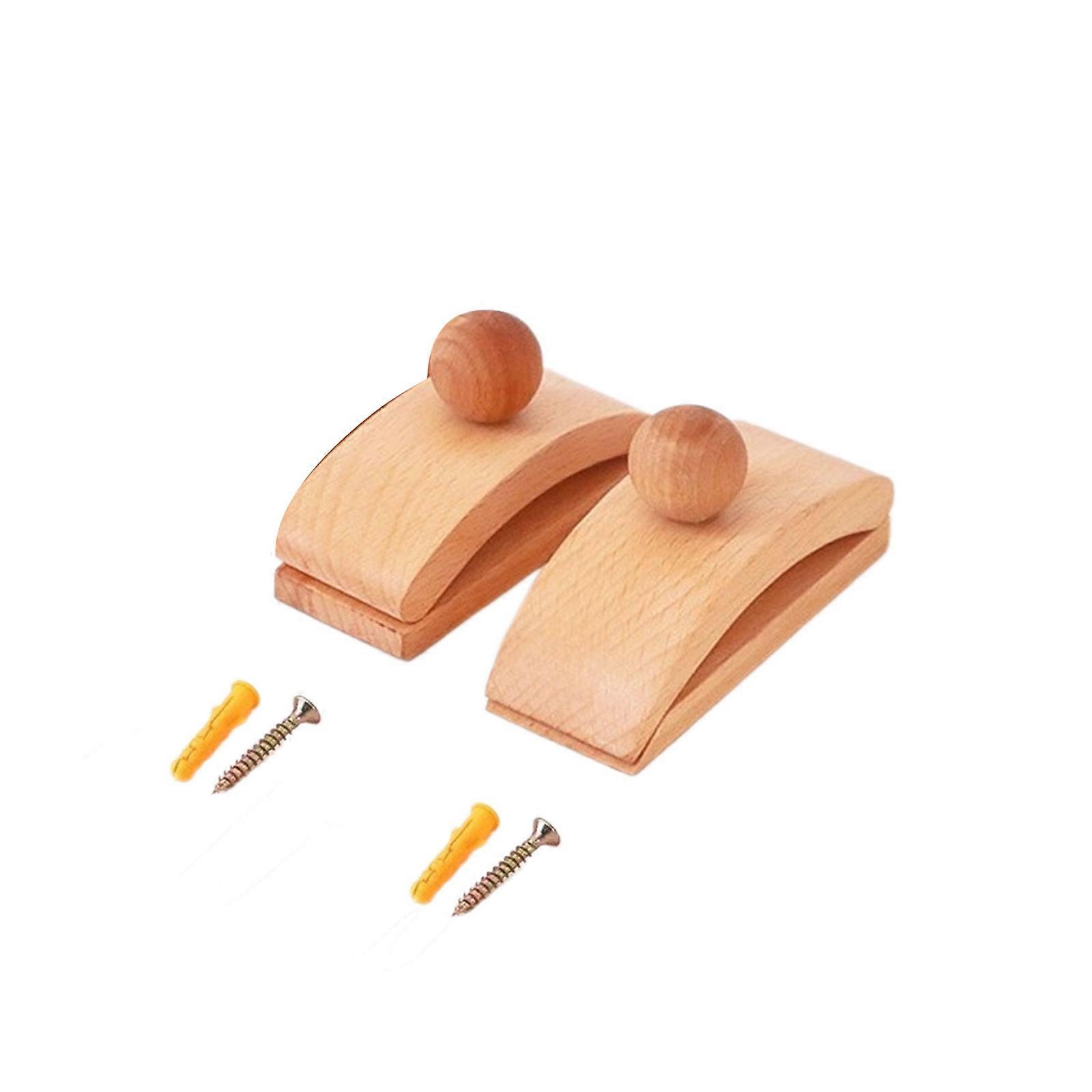 Functional Tapestry Hanging Clip Blanket Hanger Wood Adjustable Wall Clip for Stylish Tapestry Presentation Multicolor