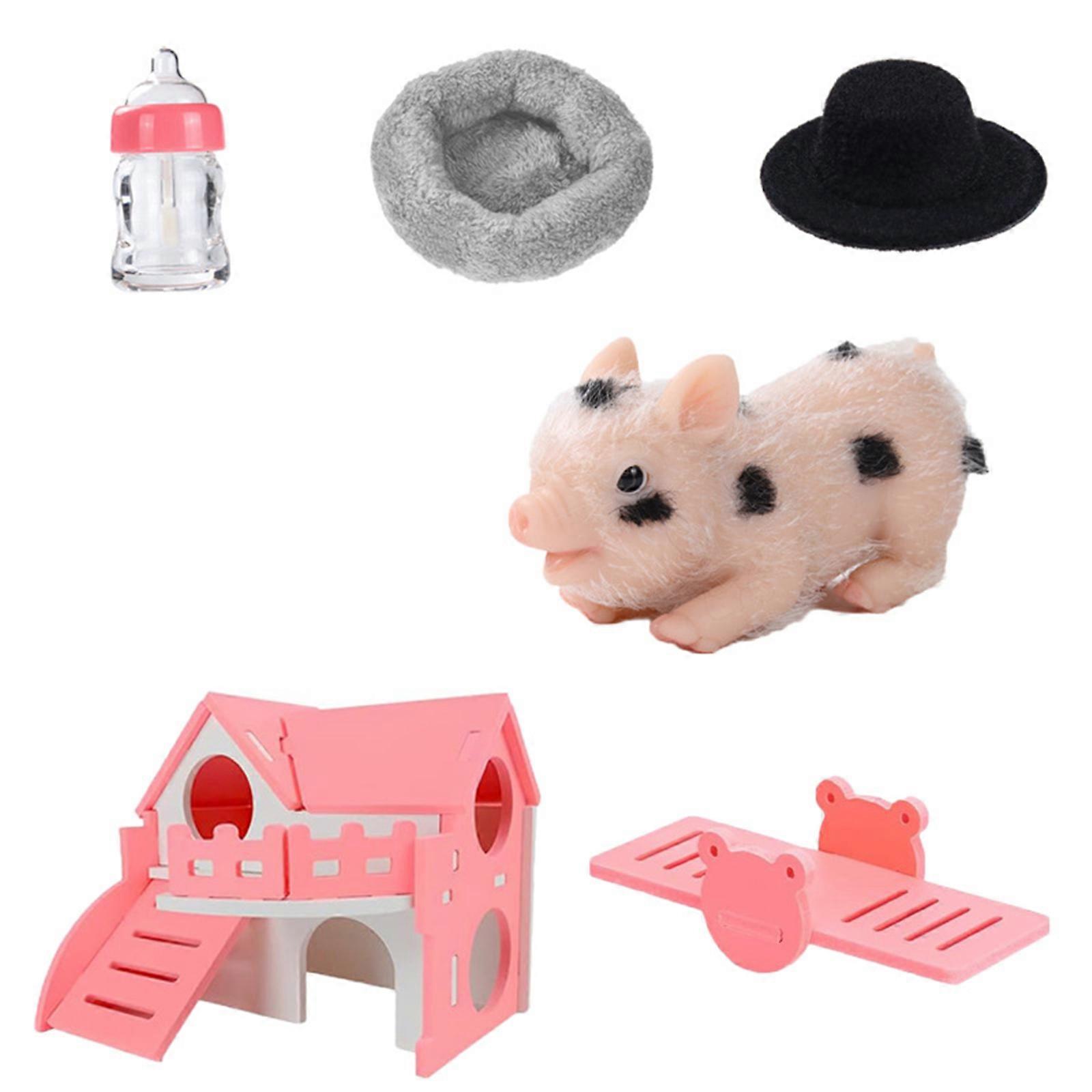 Realistic Textured Pig Stress Relief Squeeze Toy For Childrens Creative Roleplaying Multicolor