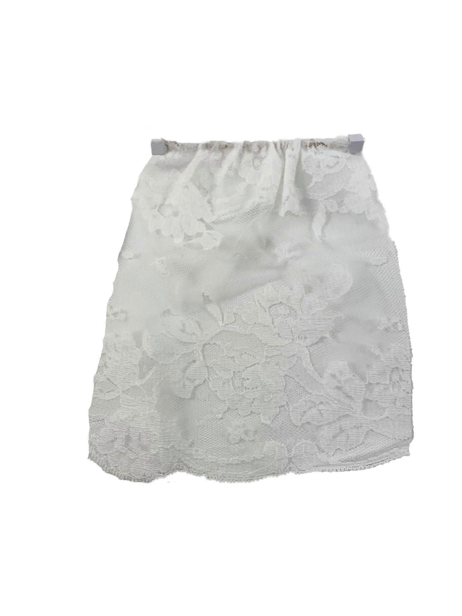 Dolls House White Net Curtain On Rail Miniature 1:12 Scale Accessory