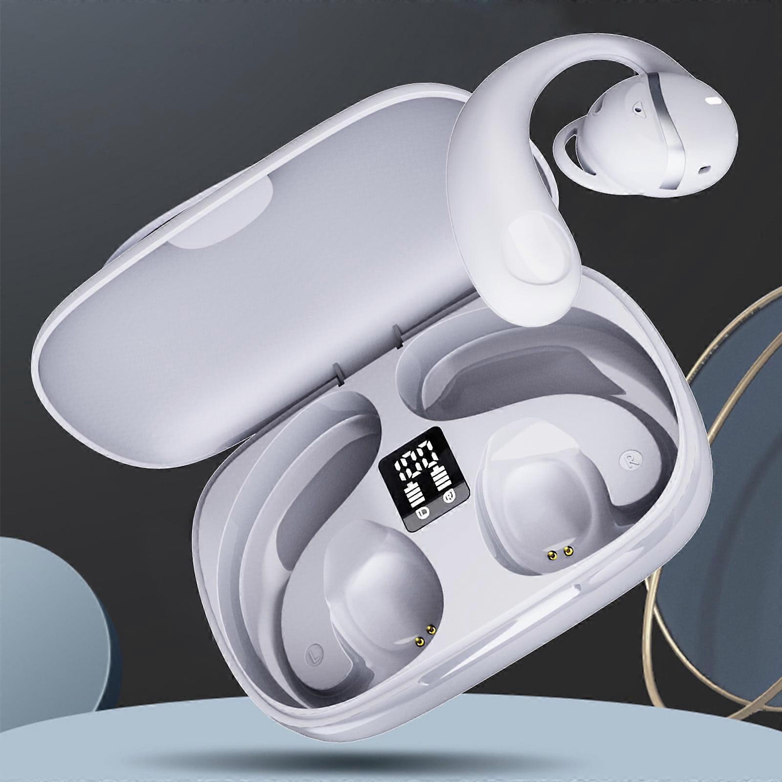 Clearance! Smart Appliances 5.3 Ear Mounted Wireless Bluetooth Earphones w/ Digital Display, Noise Reduction, Call Function, for Sports/Office