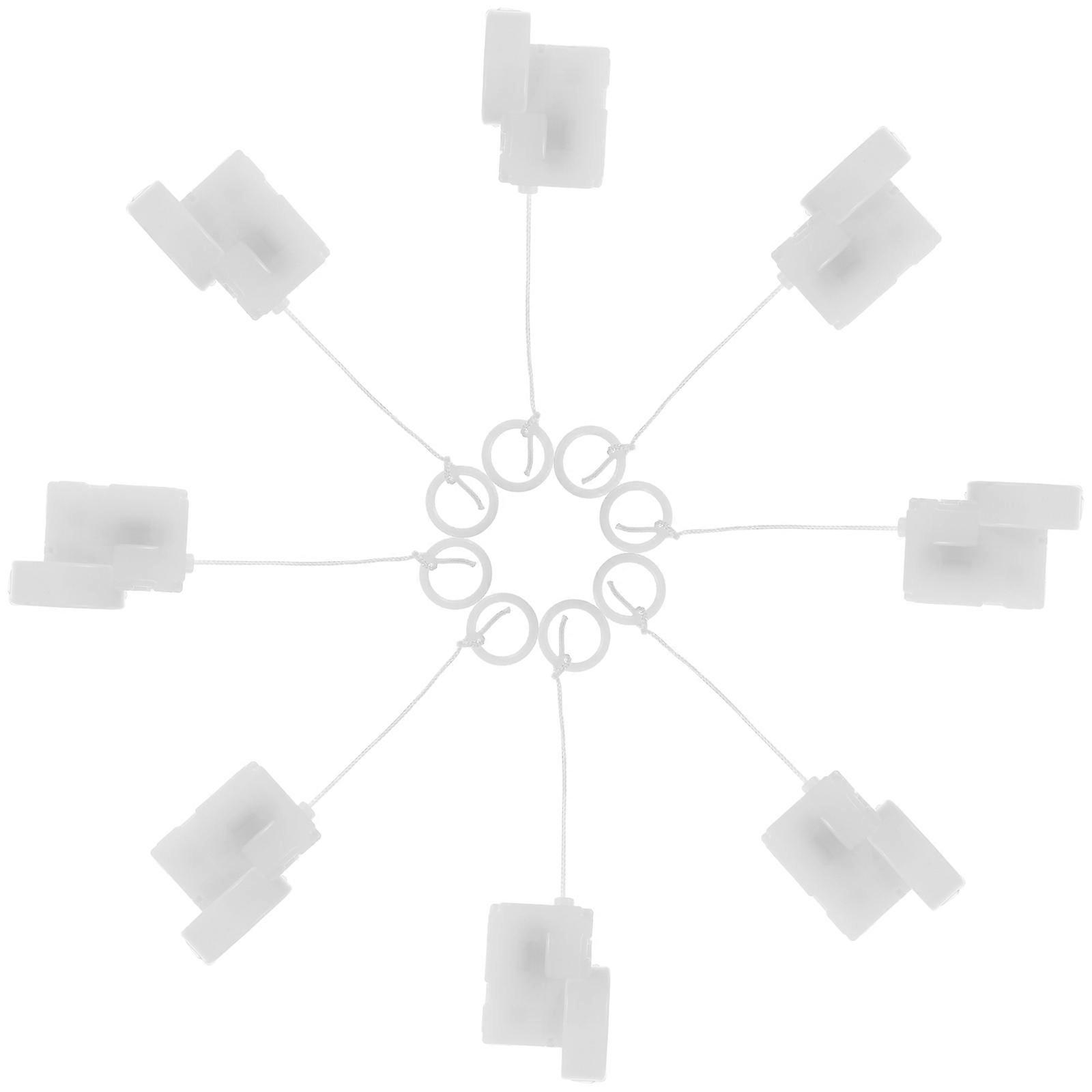 Pull String Plush Toy DIY Movement Kit 8Pcs Accessory White Plastic