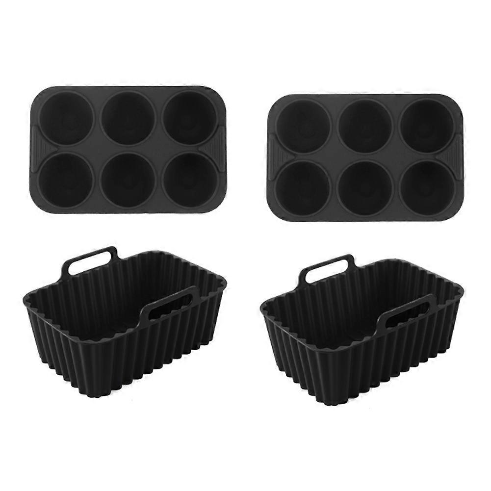 Silicone Baking Tray Set Baking Tool Rectangular Multi-Purpose Cake Jelly Pudding Silicone Tray Mold B