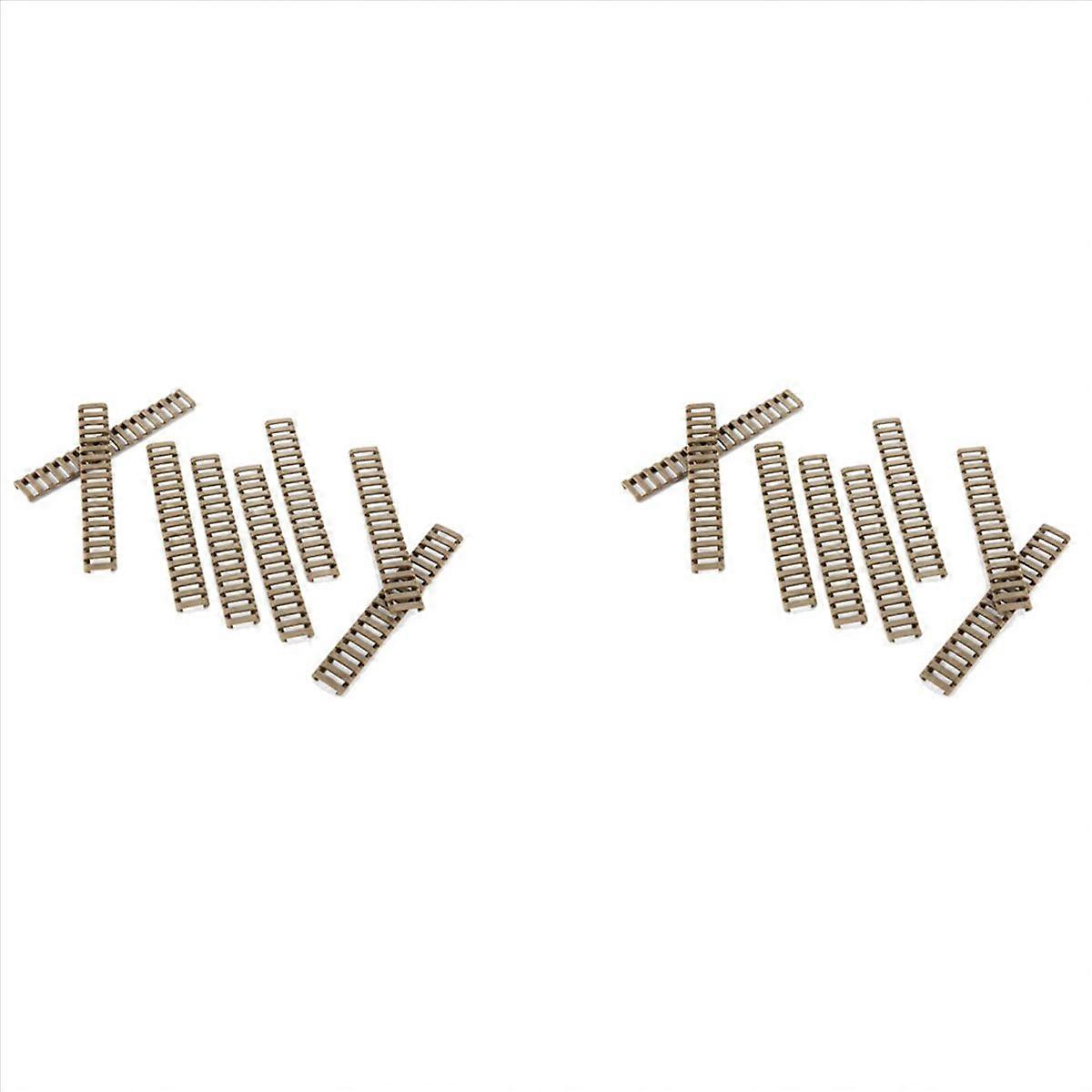 16 PCS Polymer Soft Easy Install Ladder, 18 Slots,Sand Color