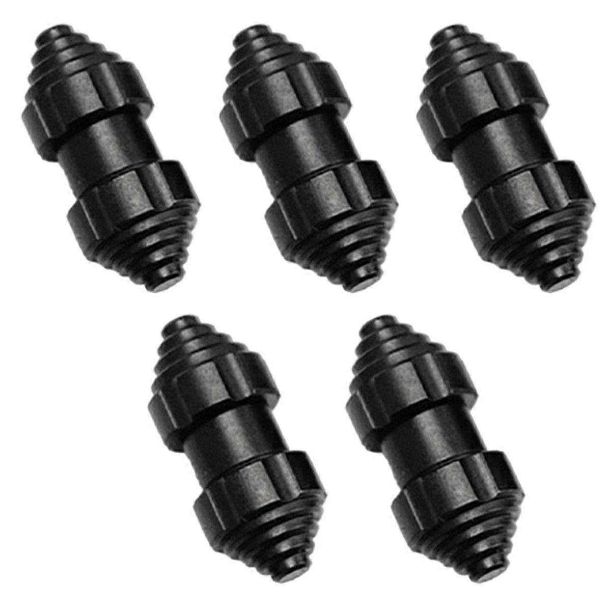 5PCS M3 Titanium Alloy CNC Thumb Stud Push Rivet Screw Set for Folding Knife DIY Black