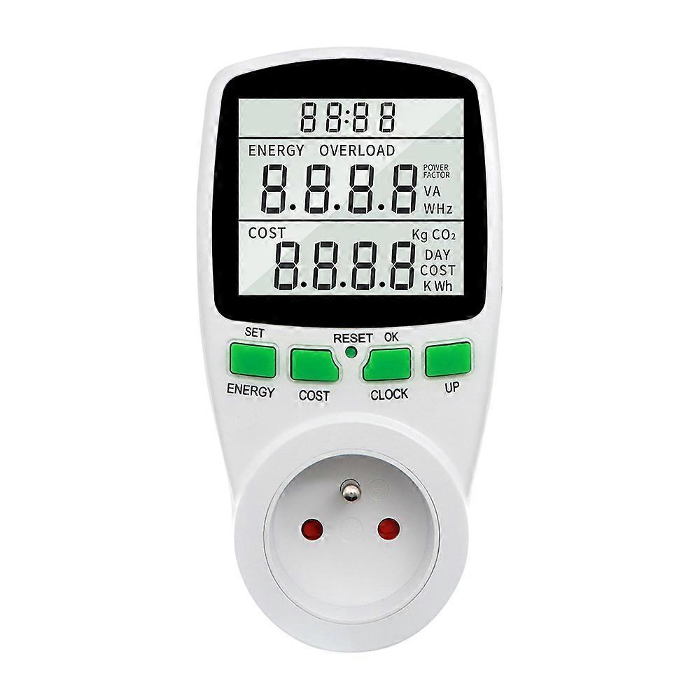 Electricity Power Meter Wattmeter LCD Energy Meter Socket Electric Tester Measuring Outlet Power Analyzer EU UK AU US FR
